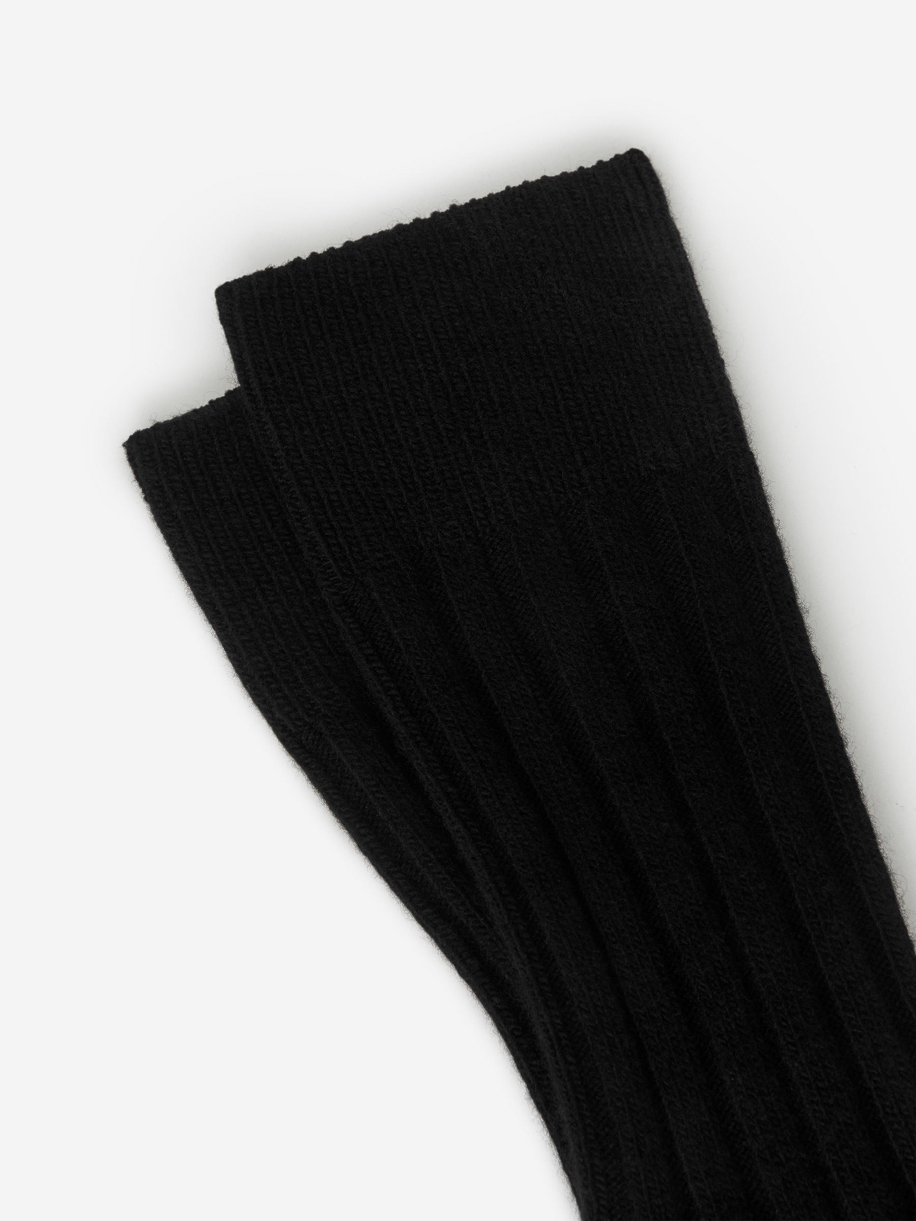Ribbed Merino-Blend Socks - Black - Men - StillMedia/DescriptiveDetail - 4