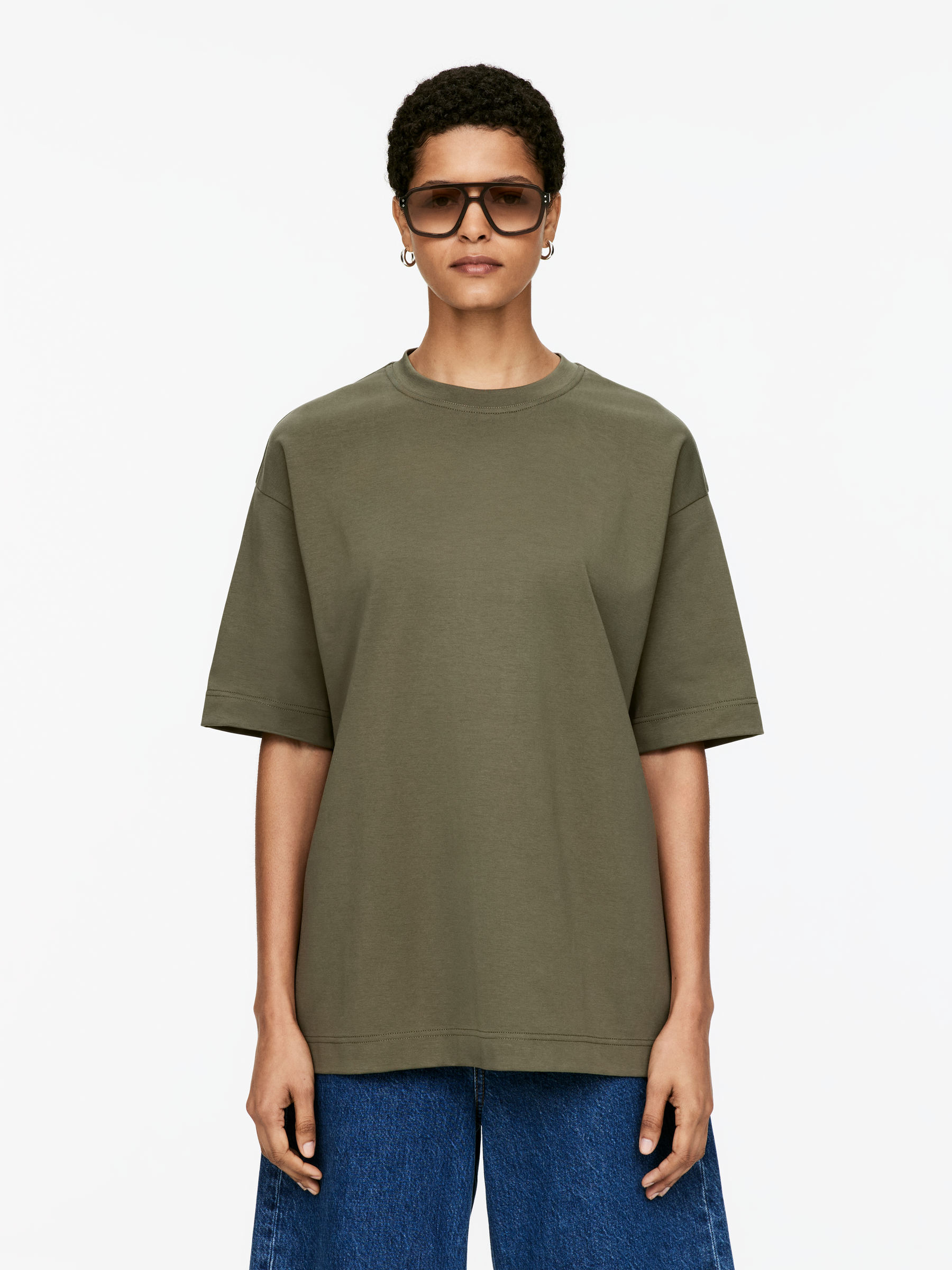 OPAL Interlock T-Shirt-#5F5C4B-15508