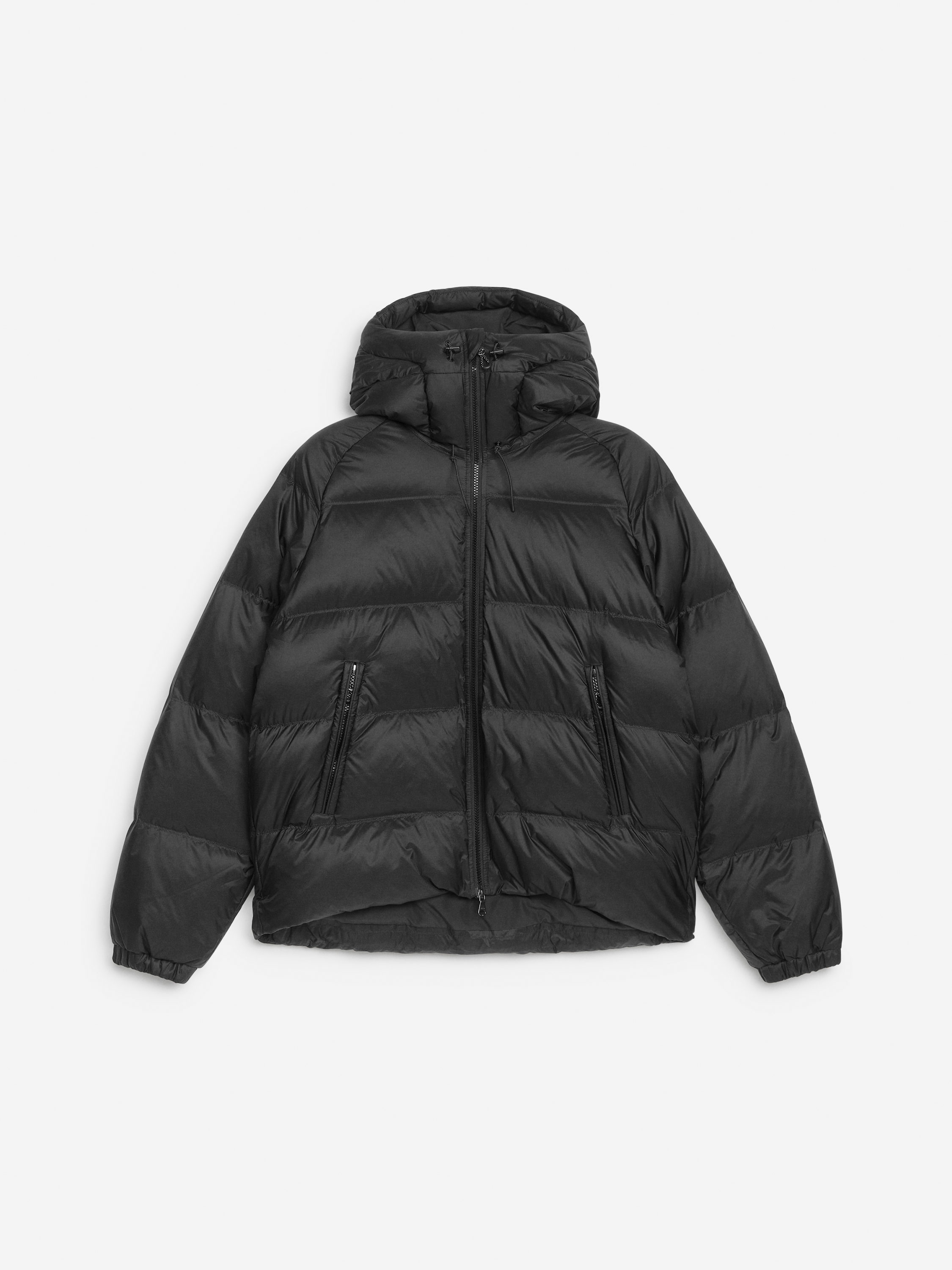 Upcycled Down Sporty Jacket – Black – Men – ARKET EU