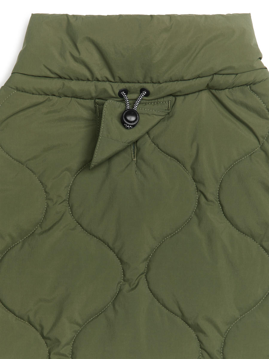 Dog Puffer Jacket-#5F5C4B-7755