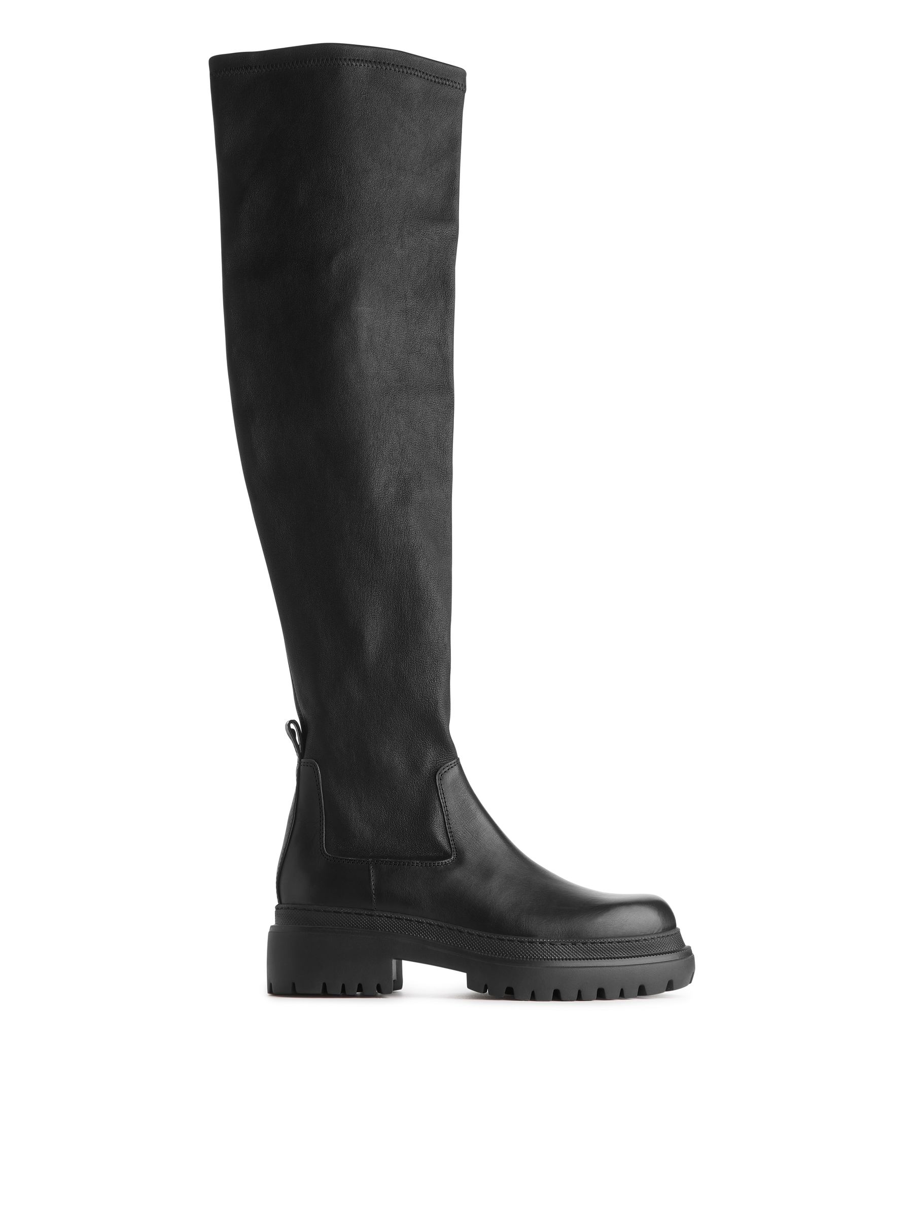 Klobige Overknee-Stiefel - Schwarz - Damen - StillMedia/DescriptiveStillLife - 1