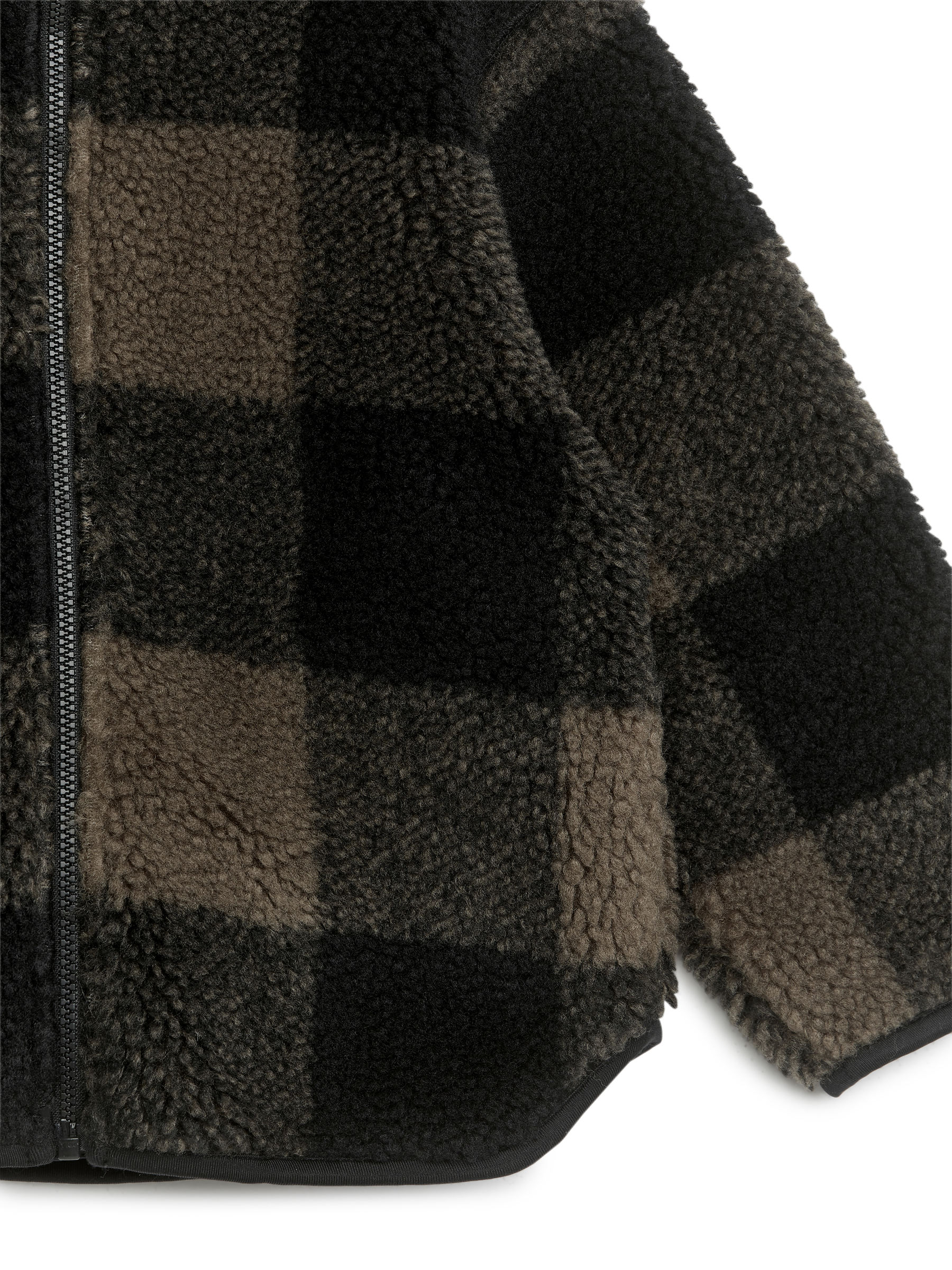 Karierte Teddyjacke - Schwarz/Graubraun - Regular Fit - Kinder - StillMedia/DescriptiveDetail - 2