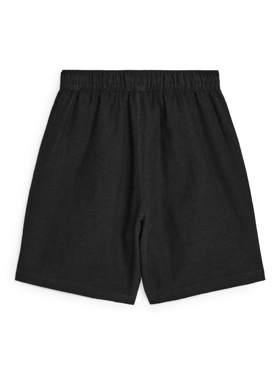 Baumwoll-Leinen-Shorts-#363638-11727