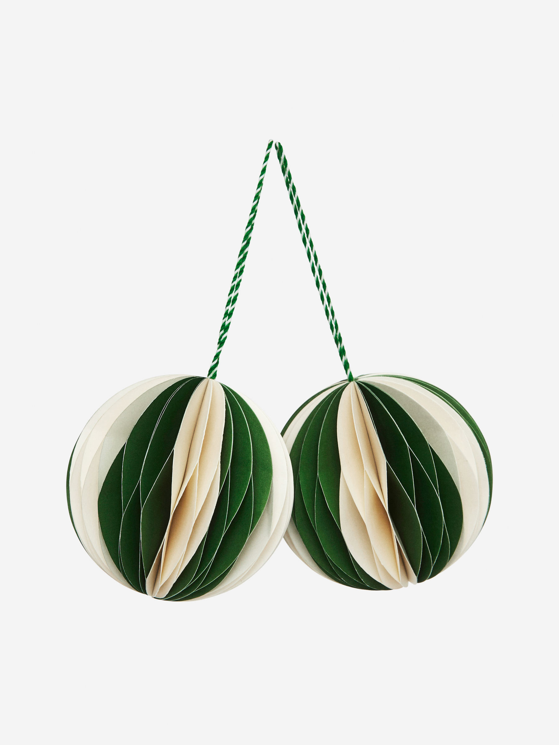 Honeycomb Ornaments Set of 2-#8BD700-13674