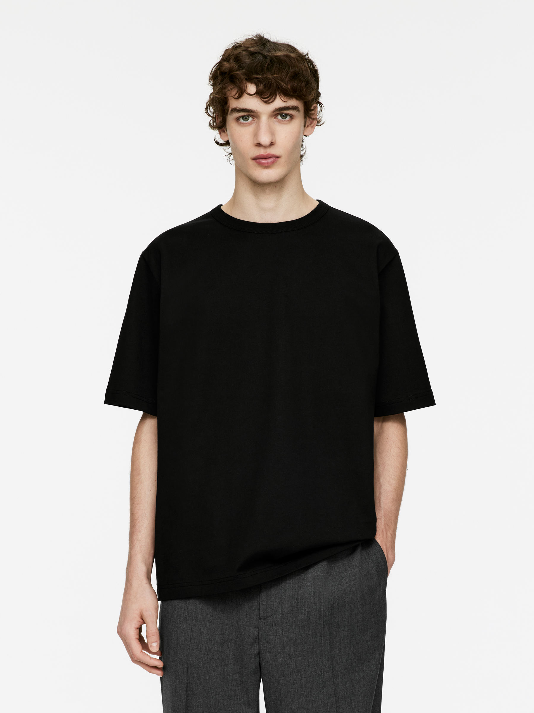 Heavy Weight T-Shirt - Black - Relaxed fit - Men - 1248995001