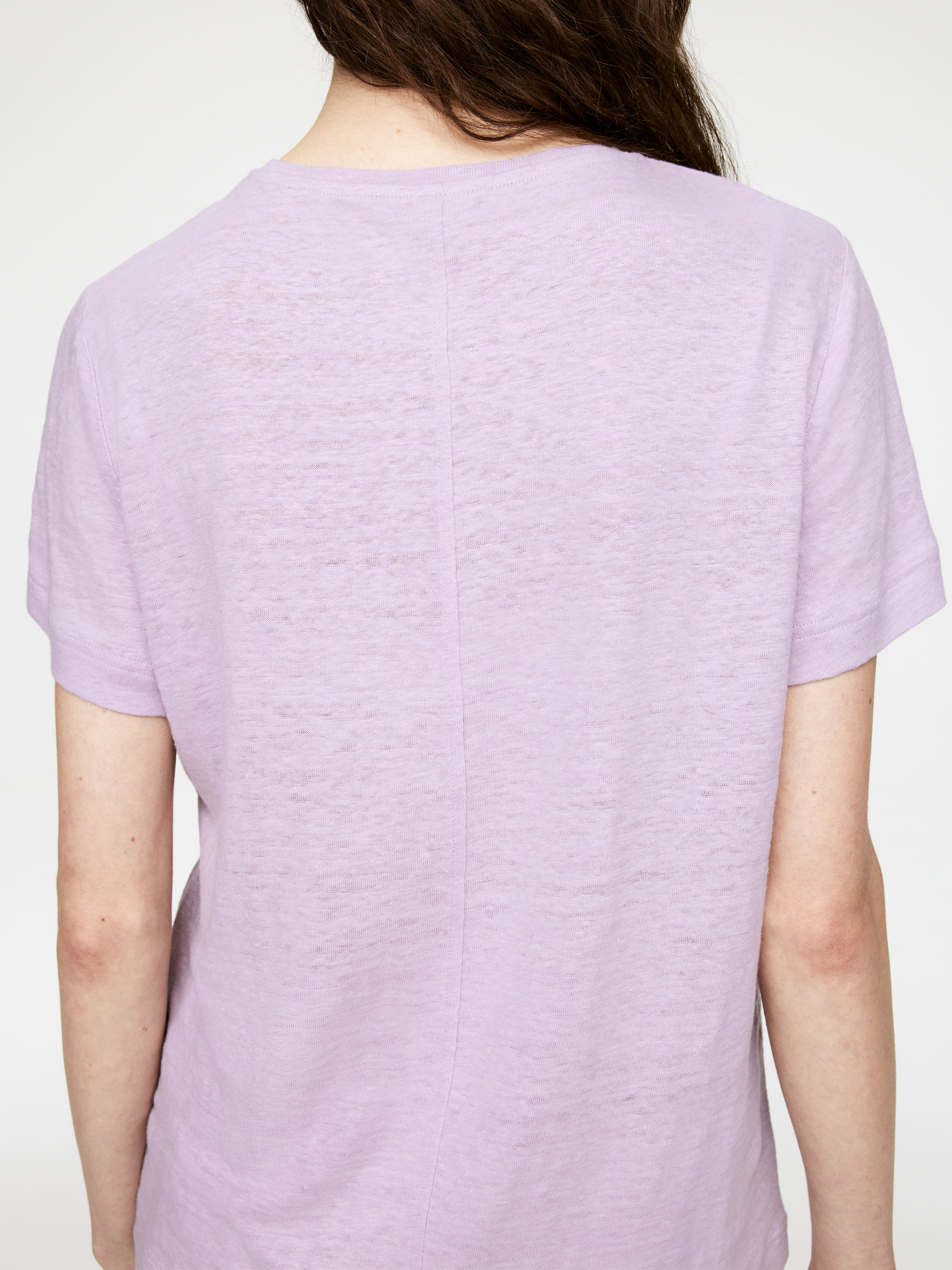 T-shirt en jersey de lin - Mauve - Femme - StillMedia/Lookbook - 7