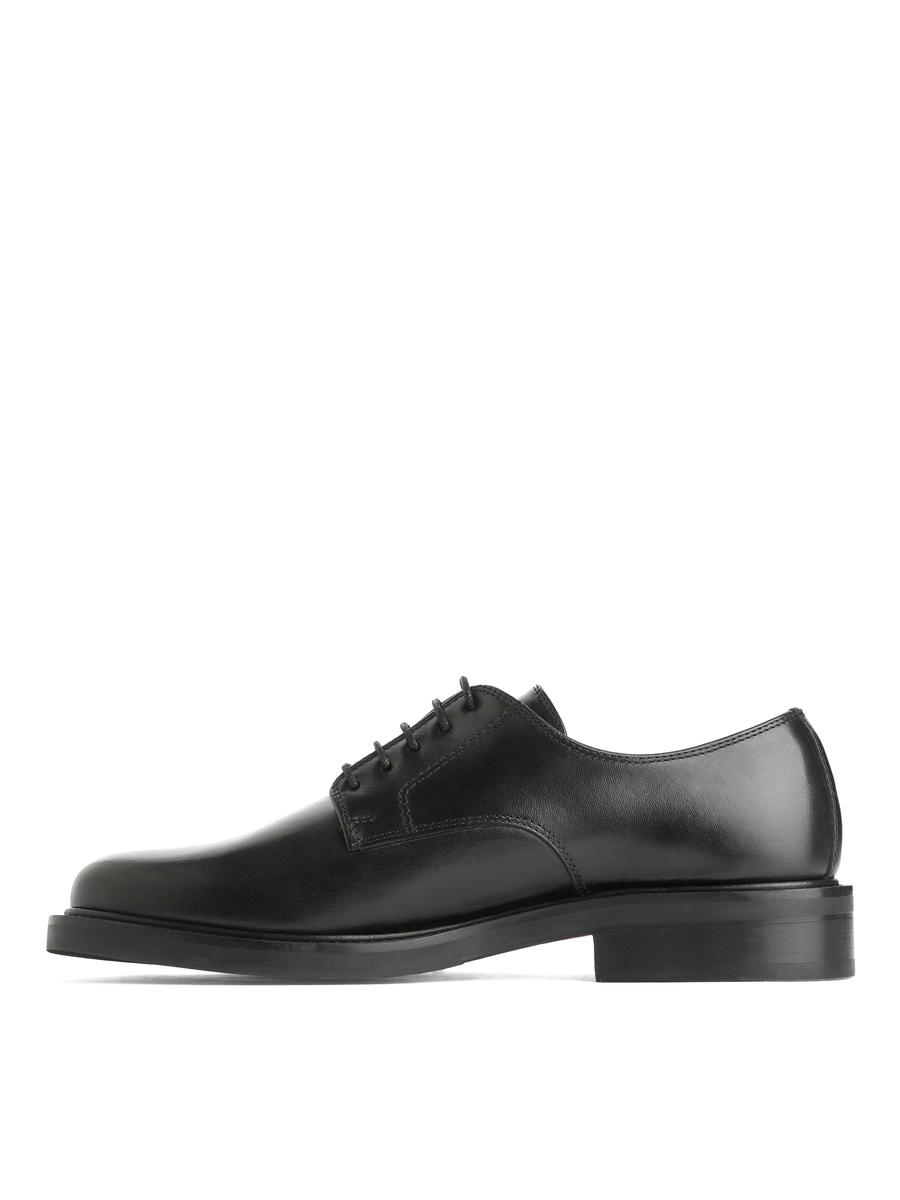 Leather Derby Shoes-#272628-13004