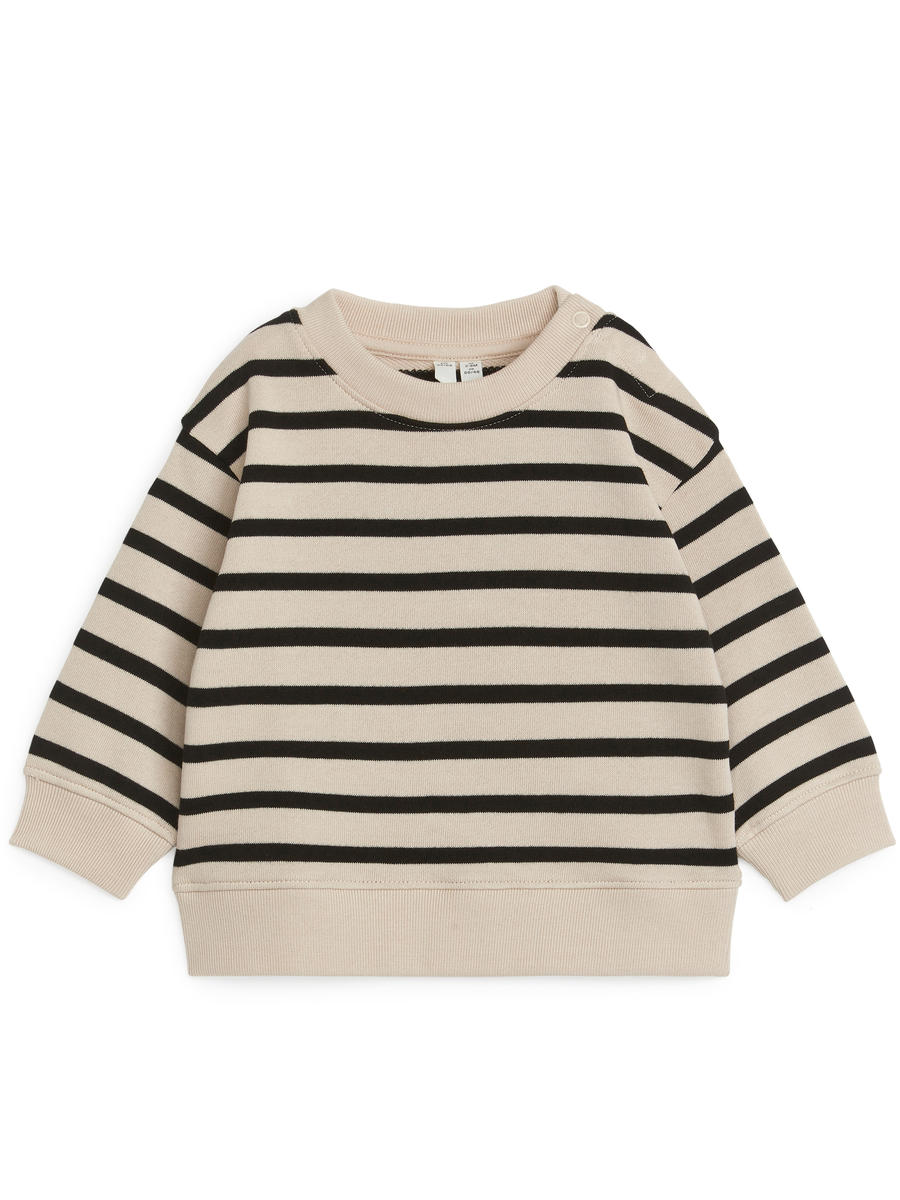 Cotton Sweatshirt - Beige/Black - Regular fit - Children - 1050970030