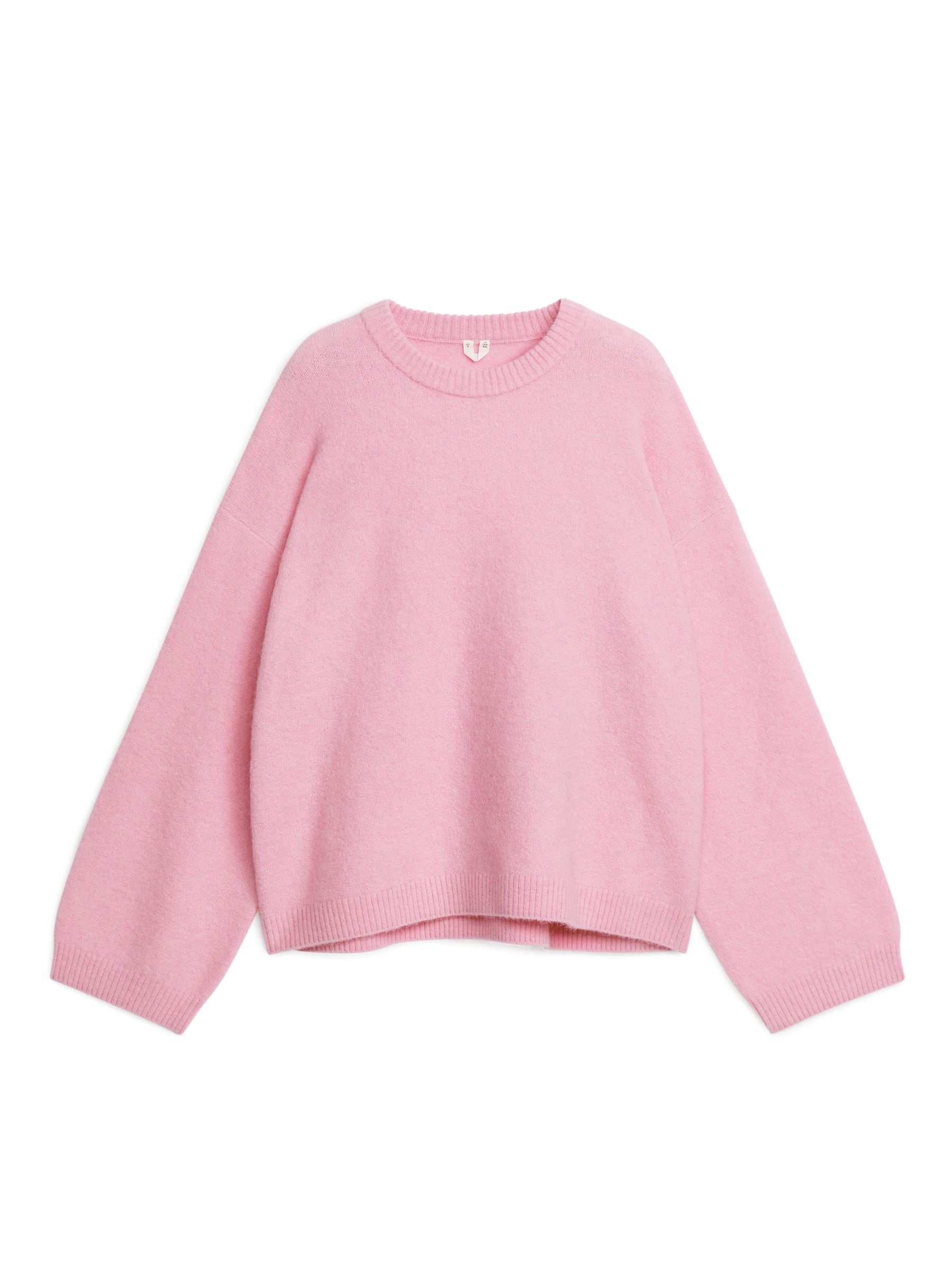 Jersey de mezcla de lana y alpaca - Rosa claro - Corte holgado - Women - StillMedia/DescriptiveStillLife - 1