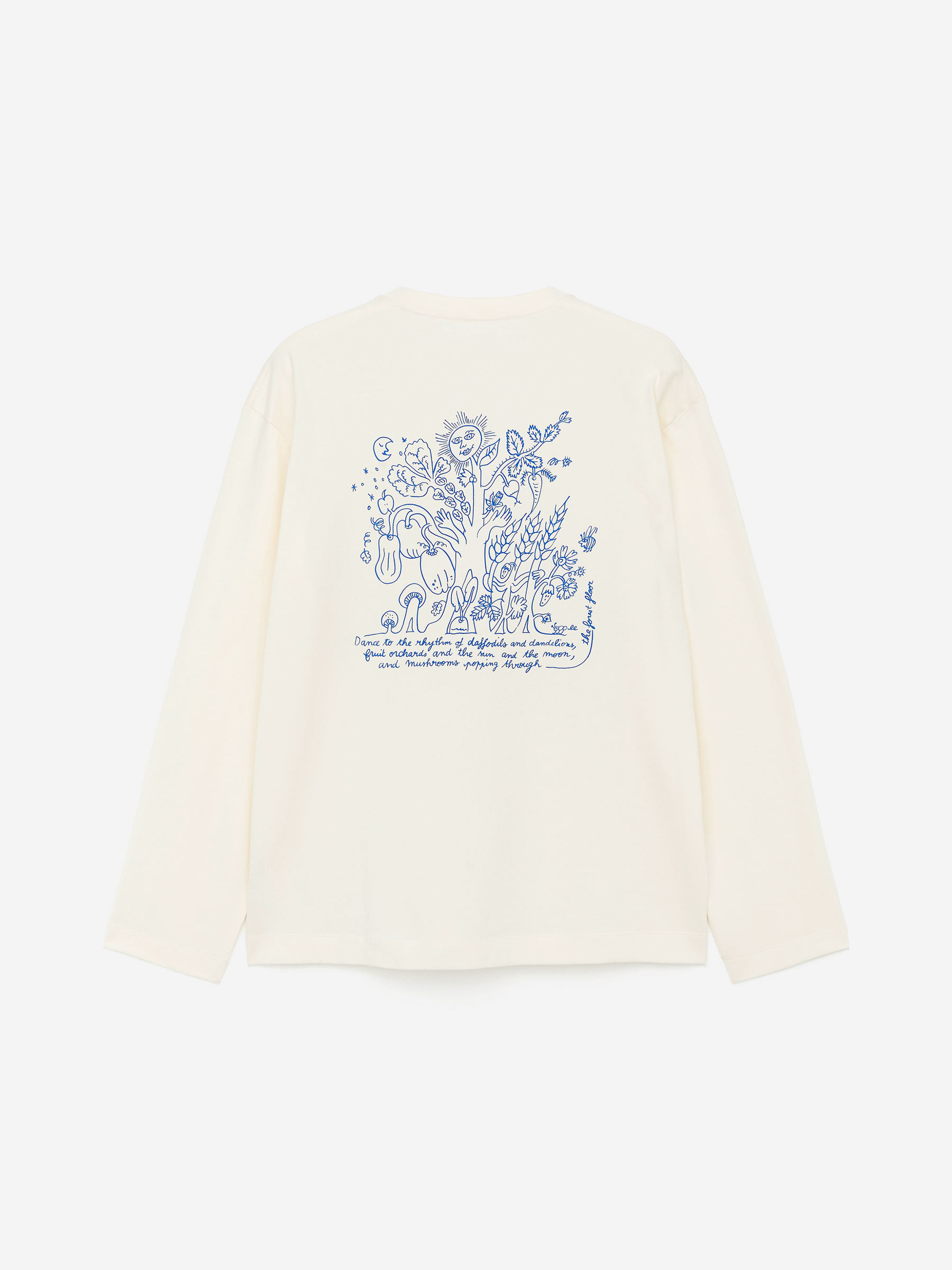 ARKET CAFÉ Long sleeve T-Shirt - Off White/Blue - Loose fit - Café - StillMedia/DescriptiveStillLife - 2