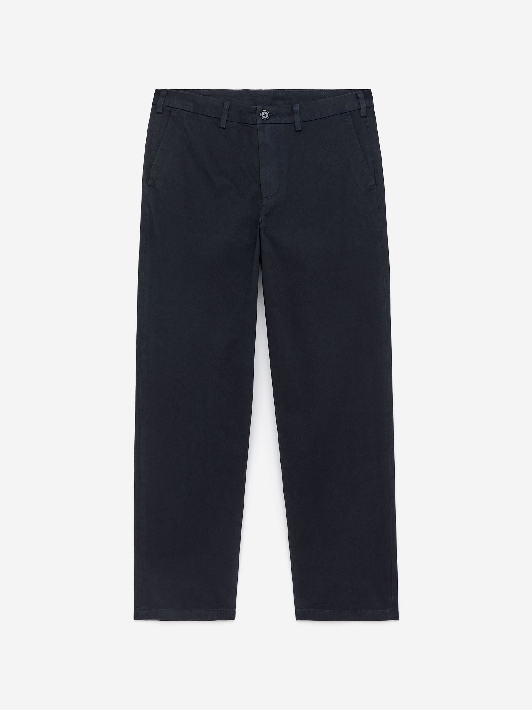 Straight Cotton Chinos-Blue-15888