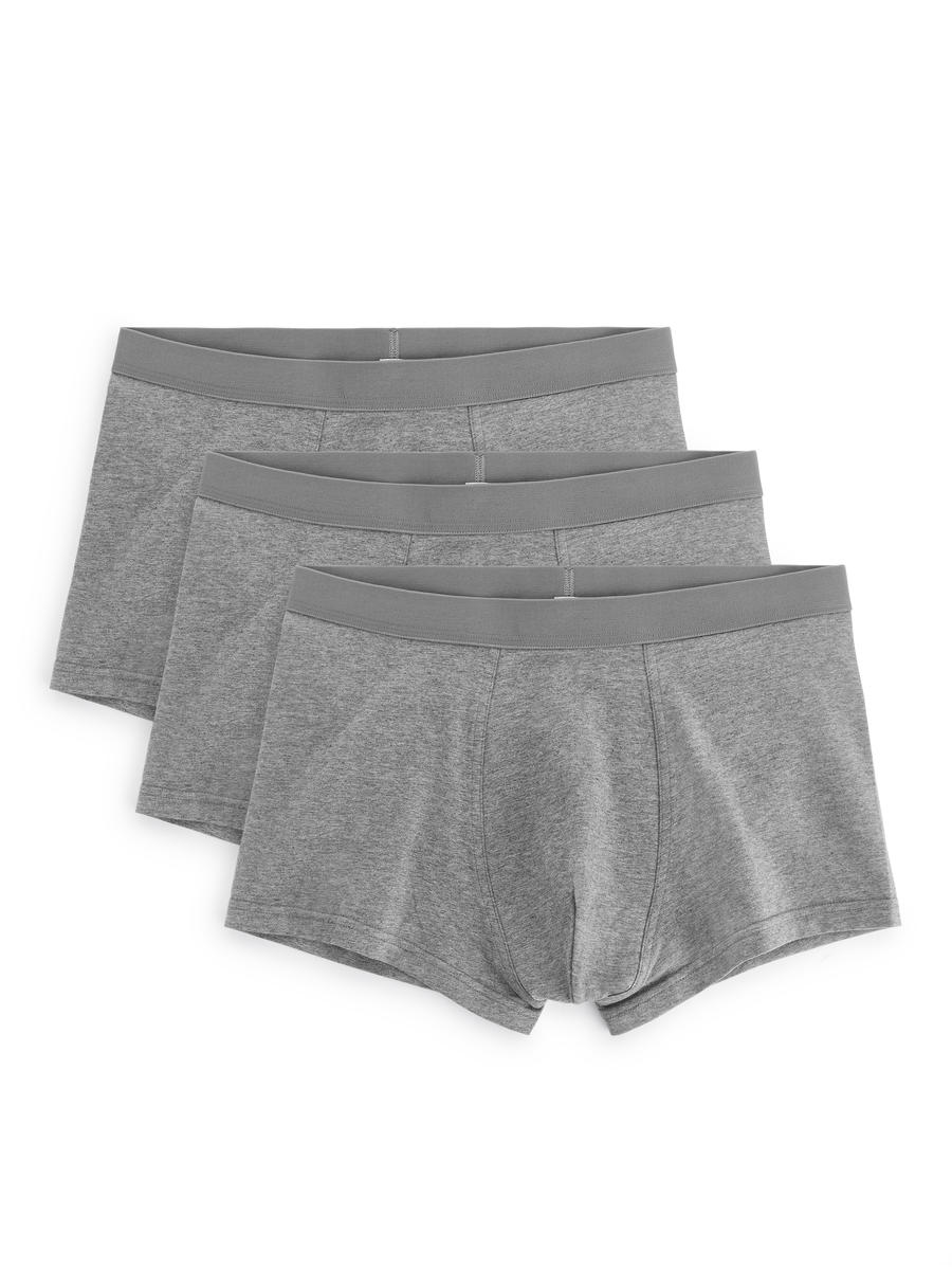 Jersey Trunks, Set of 3-#A5A5A5-12800