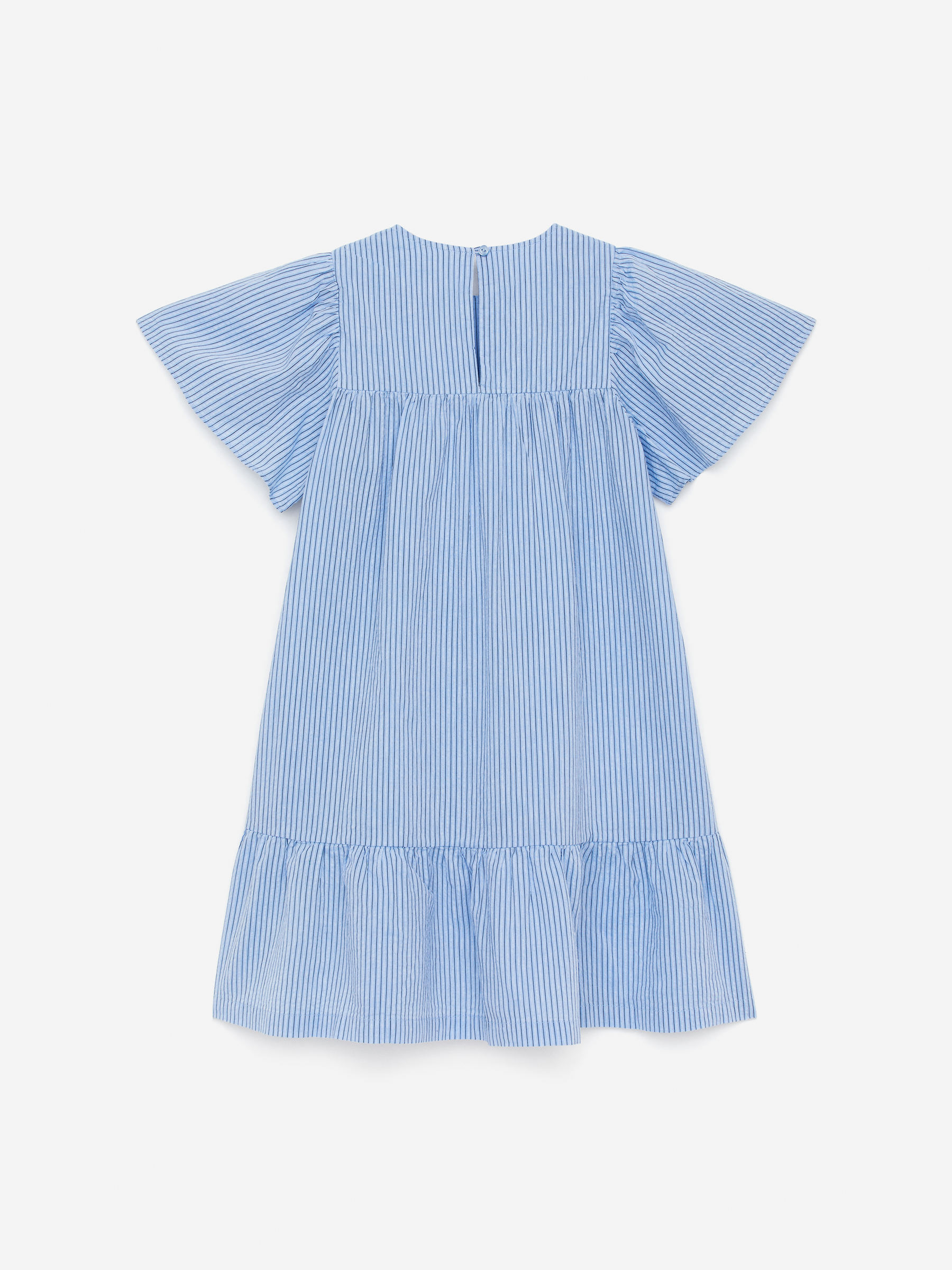 Cotton Poplin Dress - Light Blue/Striped - Relaxed fit - Children - StillMedia/DescriptiveStillLife - 1
