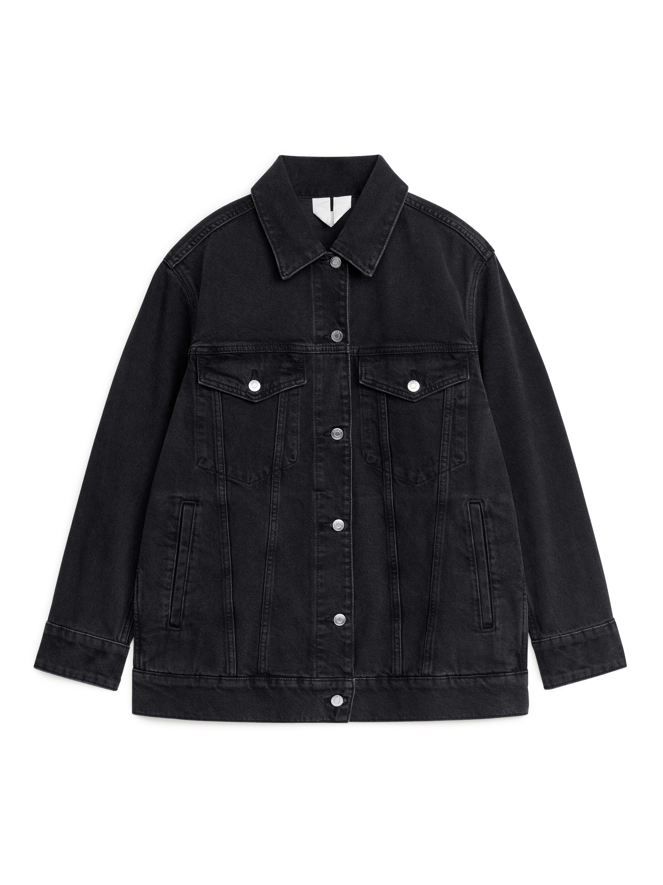 Oversized Denim Jacket – Black – Women – ARKET WW