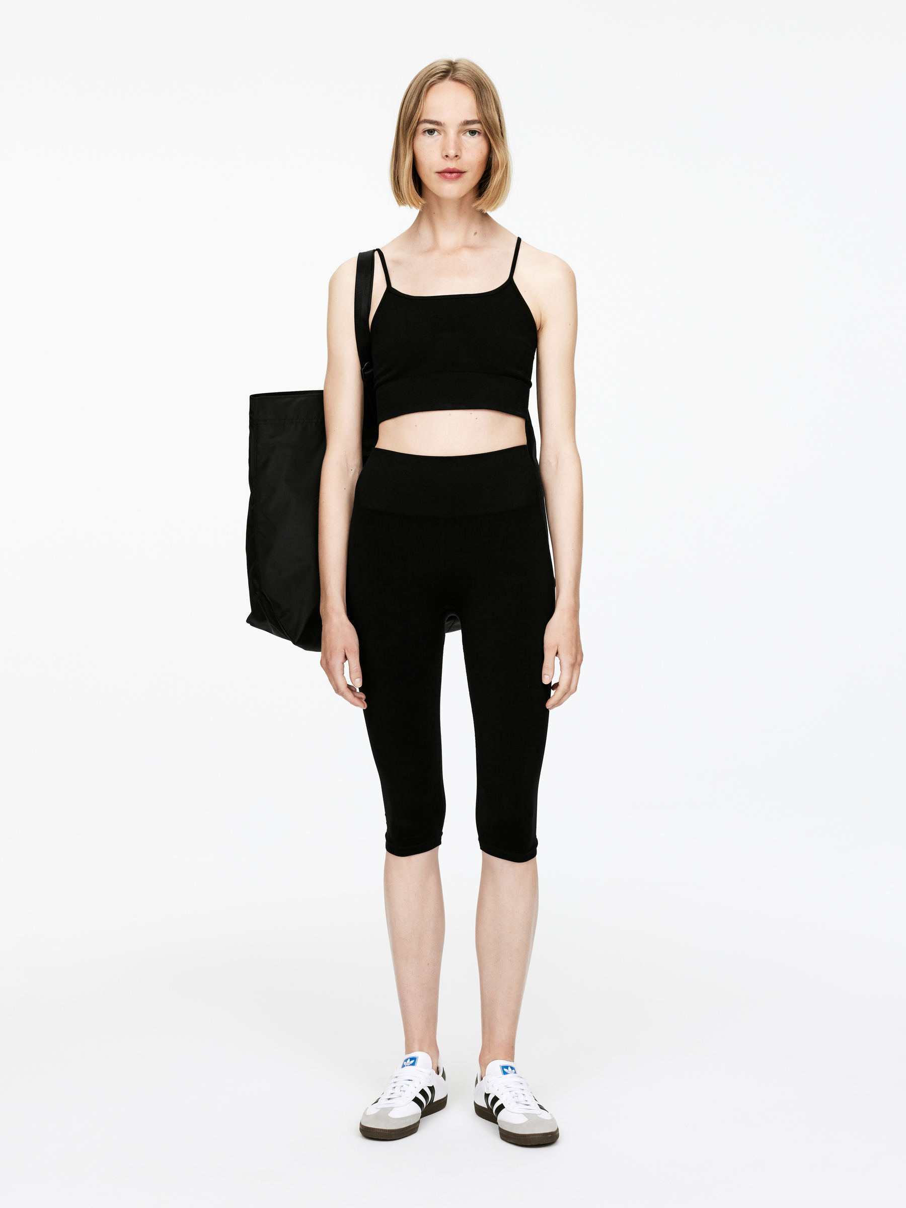 Seamless Capri Tights-#272627-15565