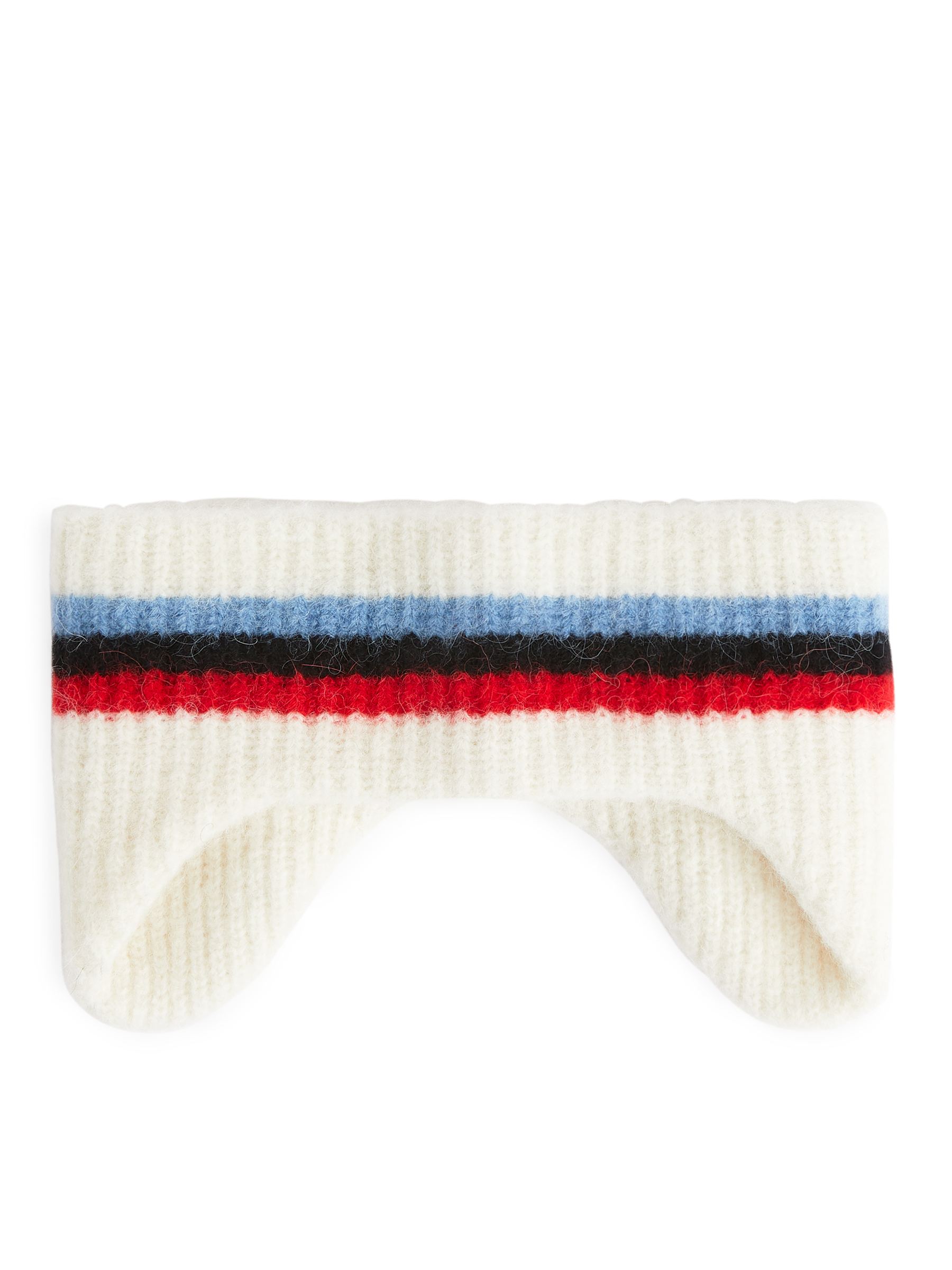 Cinta para el pelo en mezcla de alpaca - Blanco roto/Rayas multicolor - Women - StillMedia/DescriptiveStillLife - 1