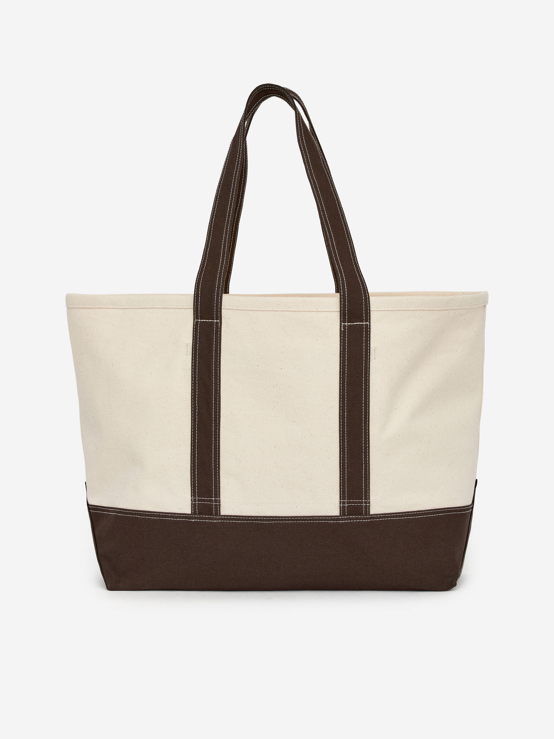 Oversized Canvas Tote - Off White/Mole - Men - StillMedia/DescriptiveStillLife - 2