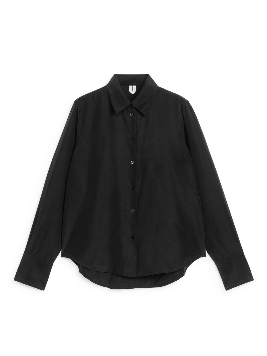 Washed Silk Shirt-#272628-13124