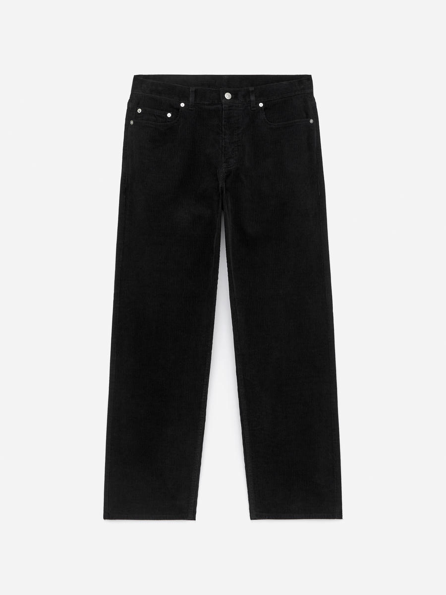 ARKET Men's  Loose Corduroy Trousers Black,  size 54