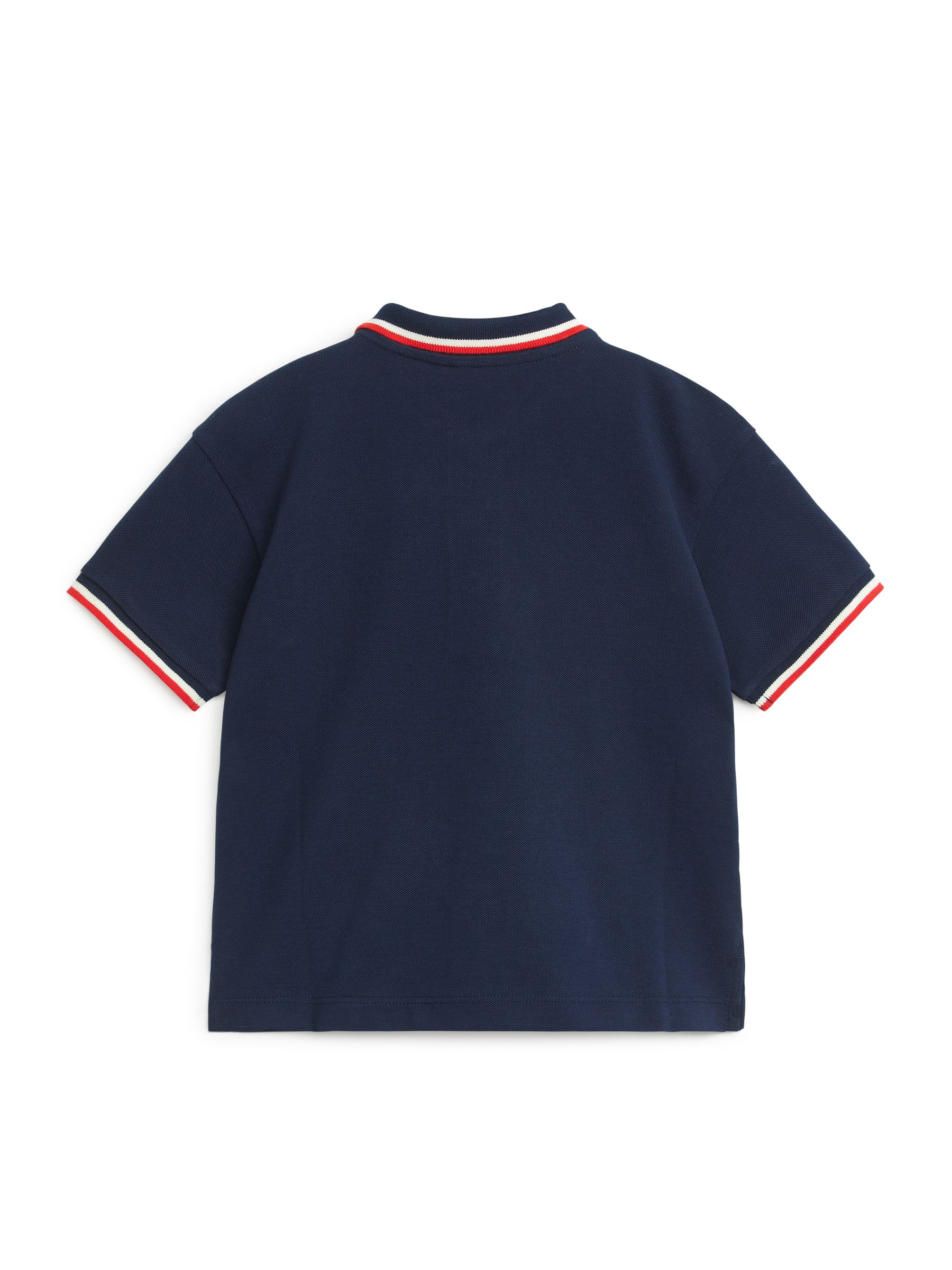 Polo in piqué di cotone - Blu navy/Rosso/Bianco - Regular fit - Children - StillMedia/DescriptiveStillLife - 3
