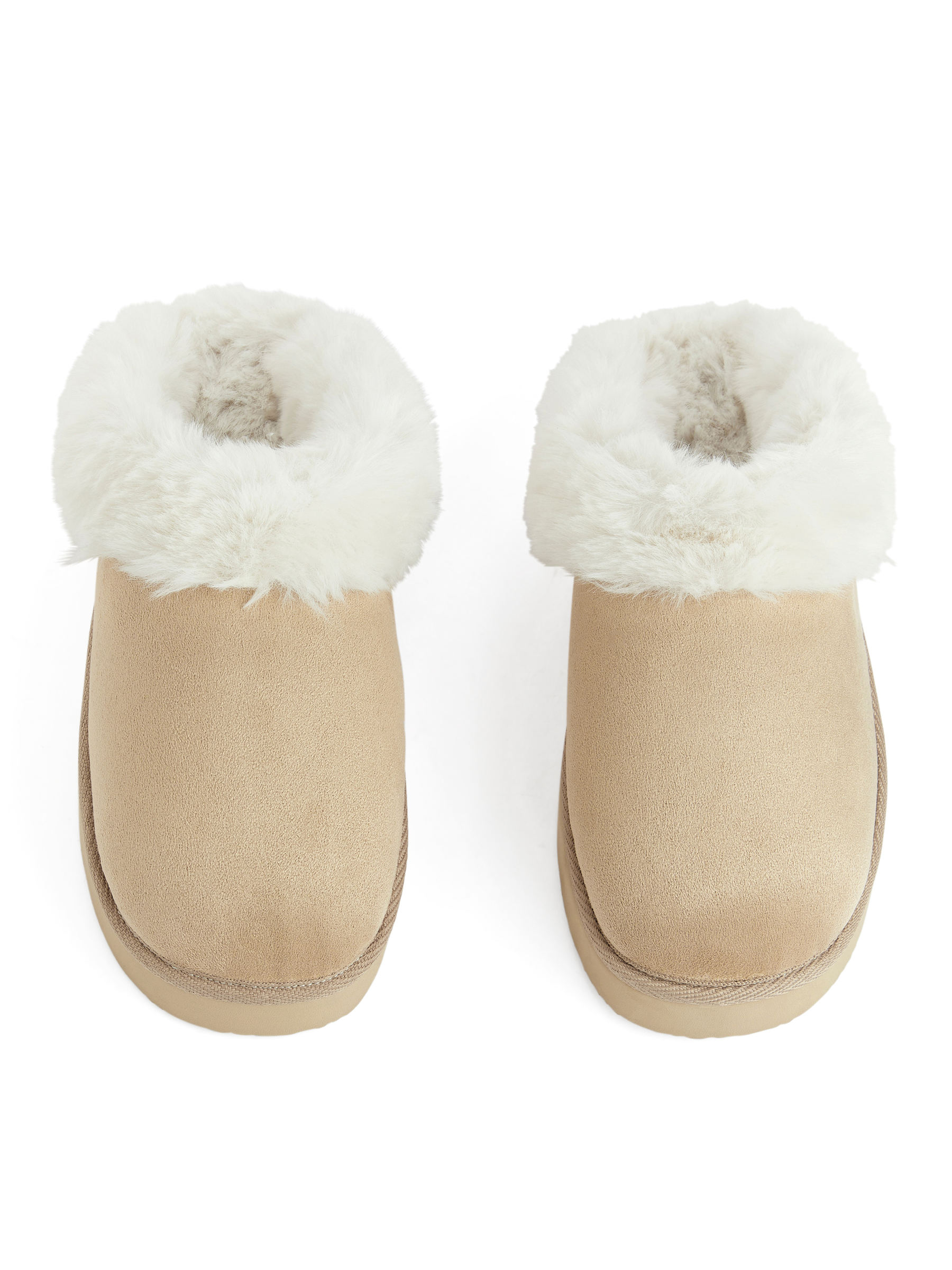 Ciabatta in pelliccia sintetica - Beige - Women - StillMedia/DescriptiveStillLife - 3