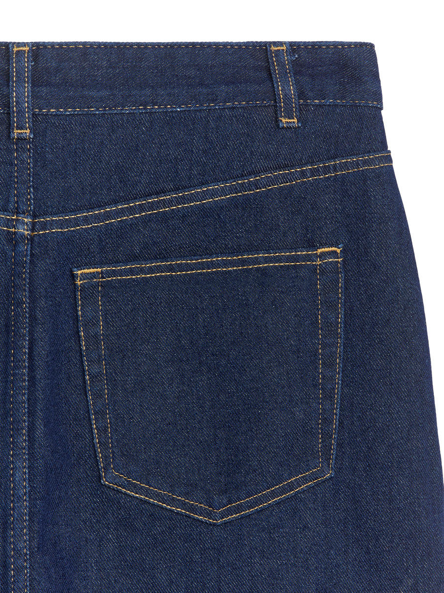 Midirock aus Denim - Dunkelblau - Women - 1211604001