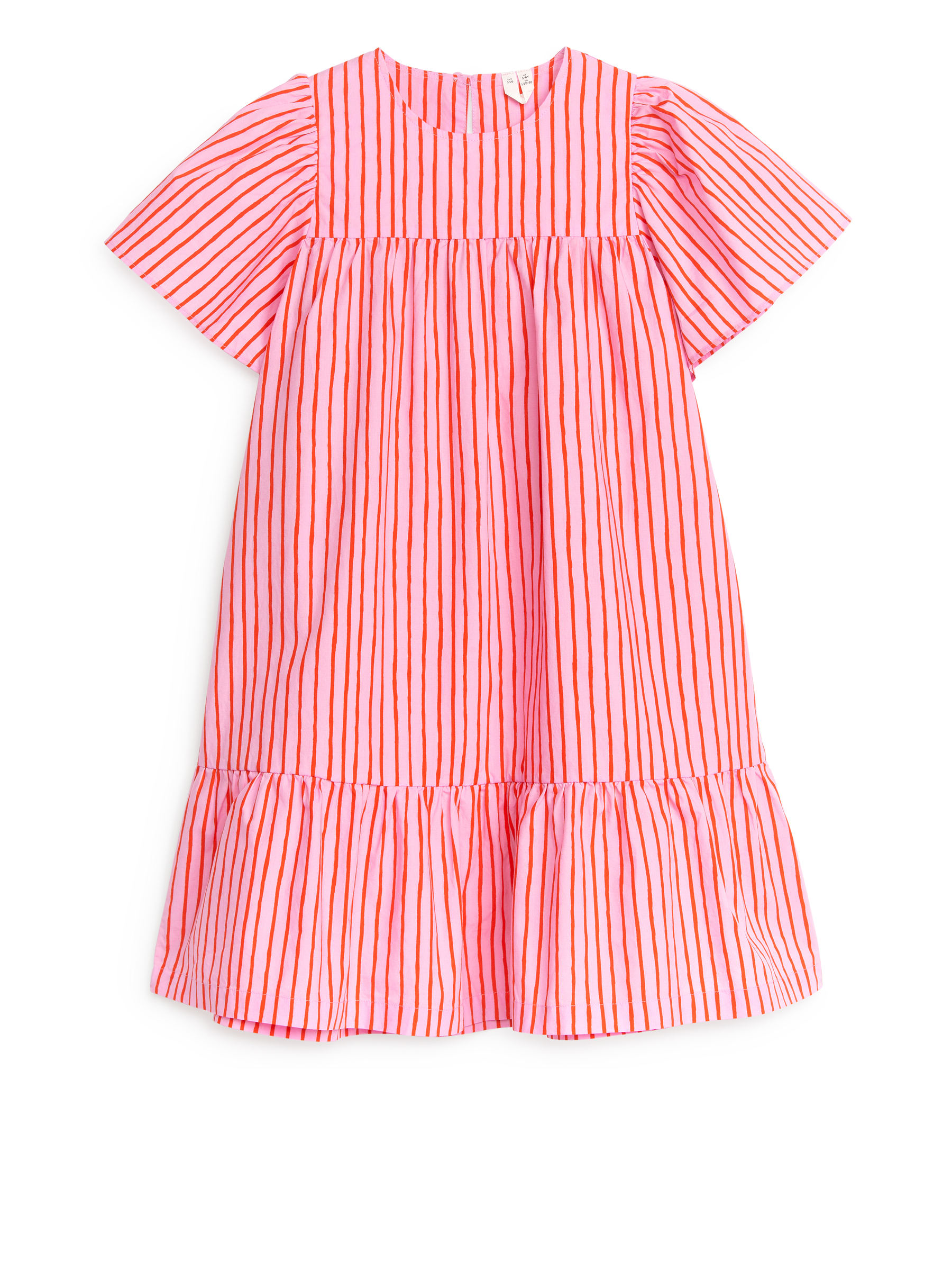 Cotton Poplin Dress - Pink/Red - Relaxed fit - Children - StillMedia/DescriptiveStillLife - 2