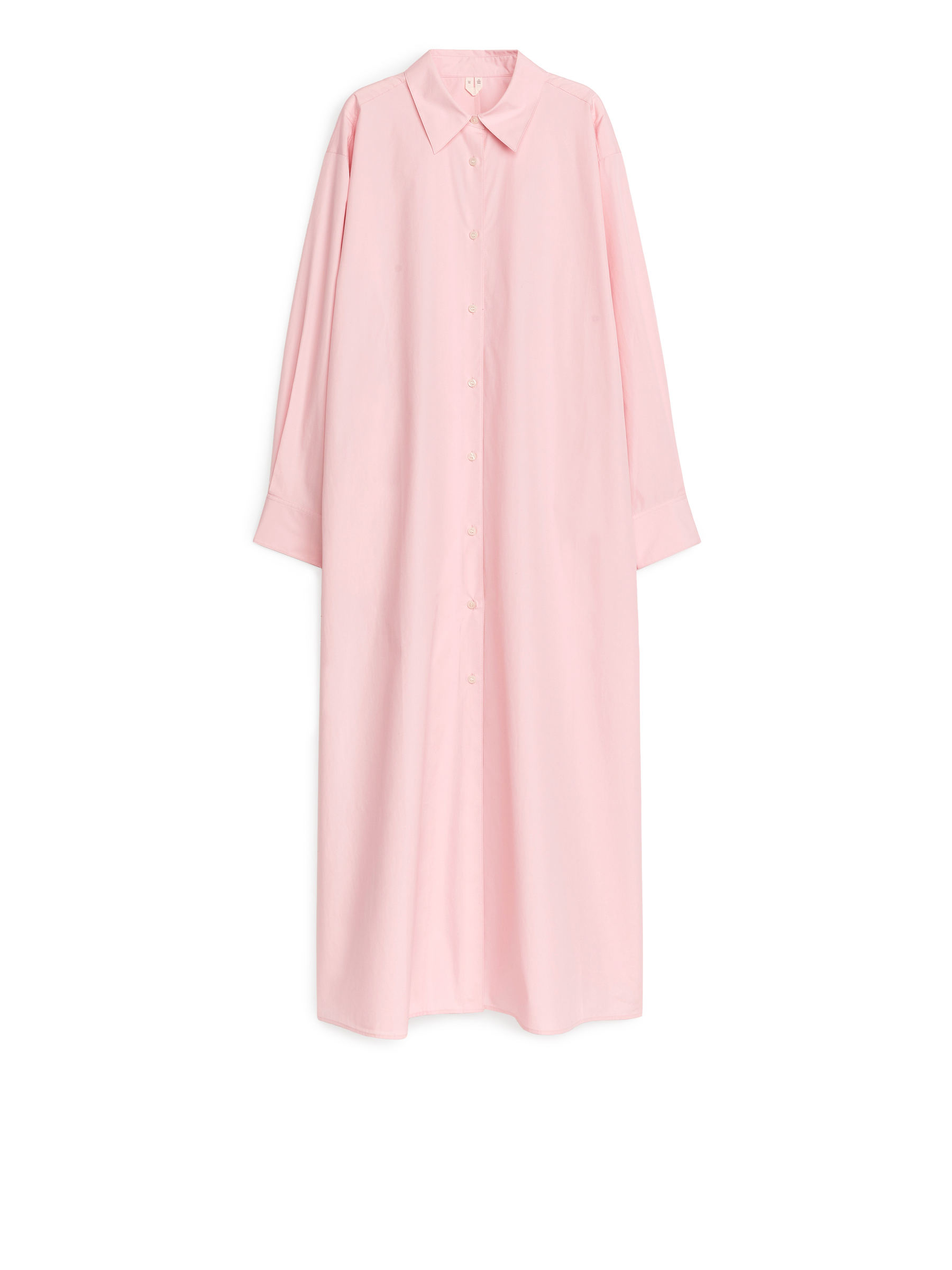 Robe chemise oversize - Rose clair - Femme - 1224874002