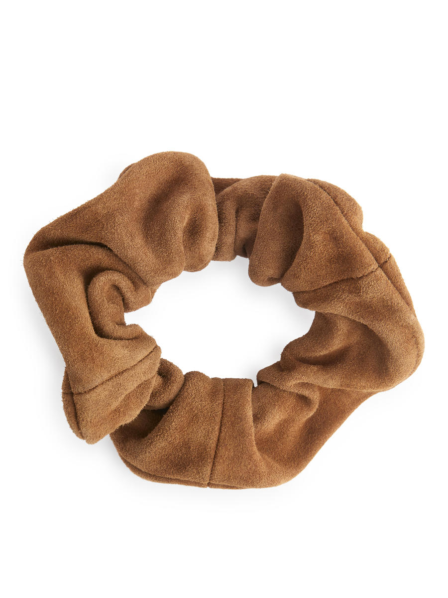 Suede Scrunchie - Brown - Women - 1226410001