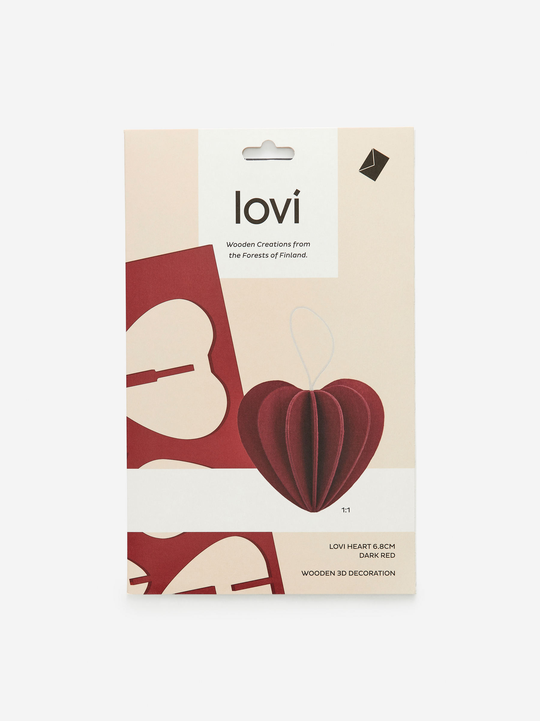 Lovi Heart Decoration 7 cm - Red - Homeware - StillMedia/DescriptiveStillLife - 1