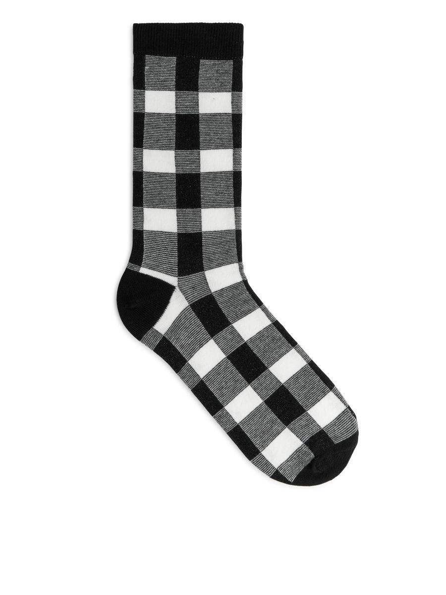 Socken mit Jacquardmuster-Schwarz-6766