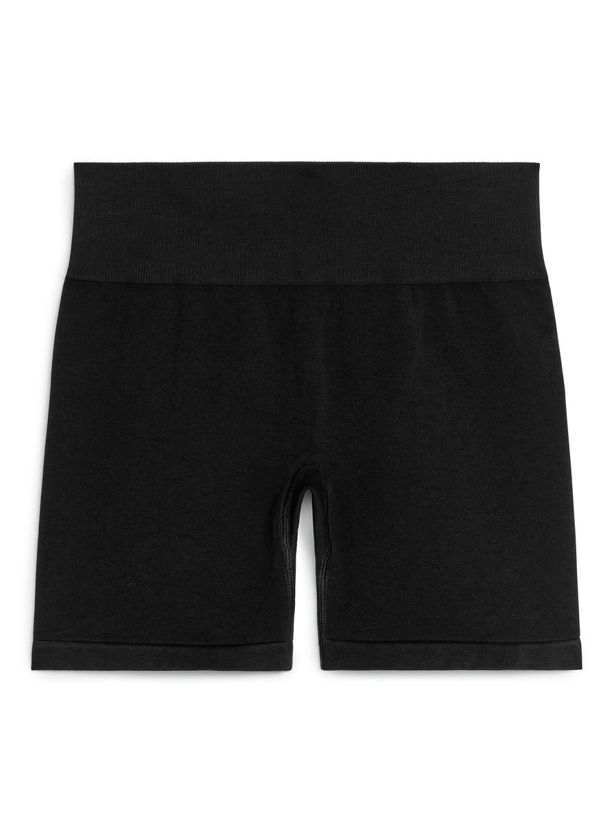 Short cycliste sans coutures-Noir-7825