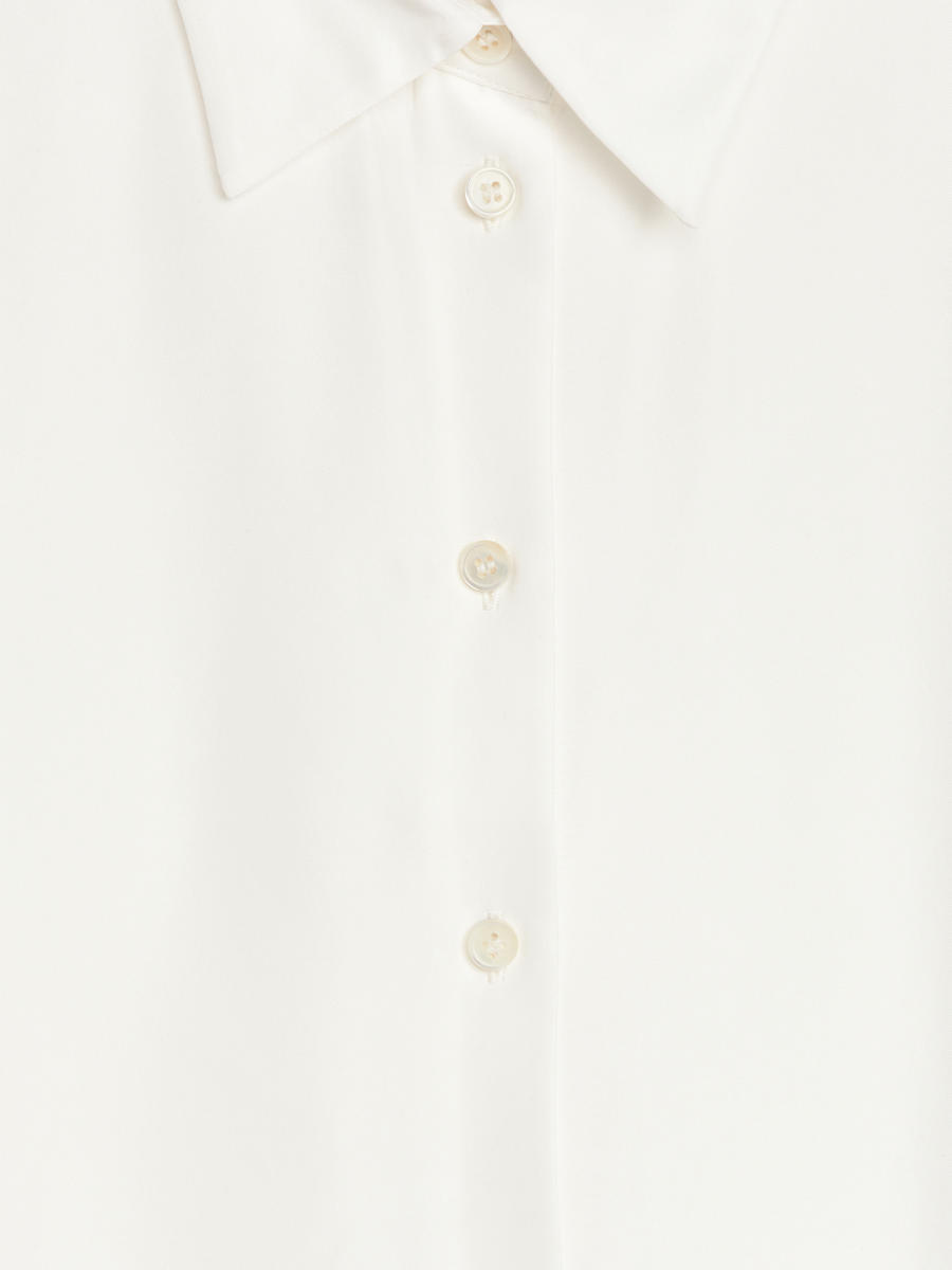 Washed Silk Shirt-#F4F3E9-13167