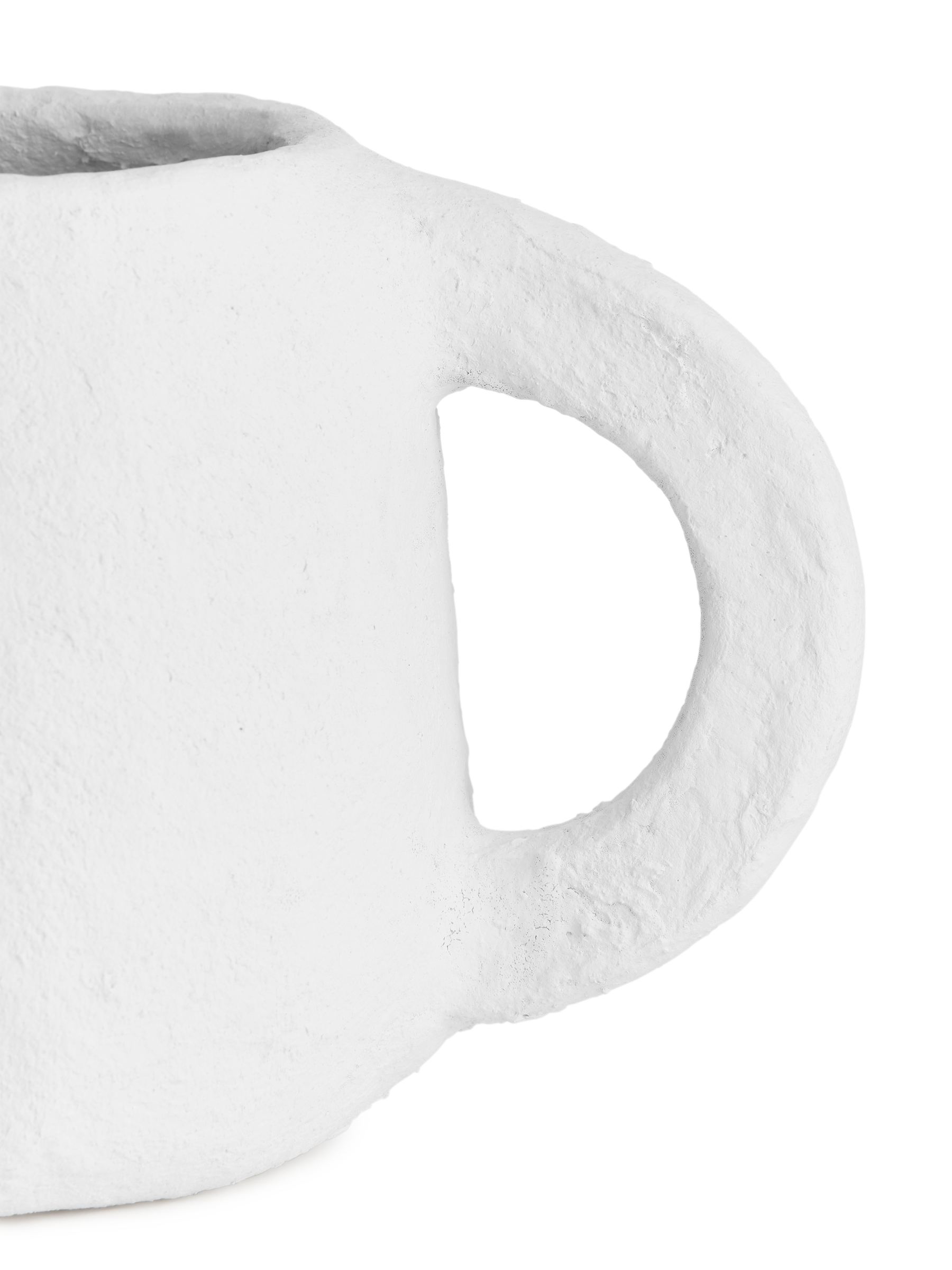 Serax Papier Mâché Big Handle Pot - Off-White - Homeware - StillMedia/DescriptiveDetail - 3