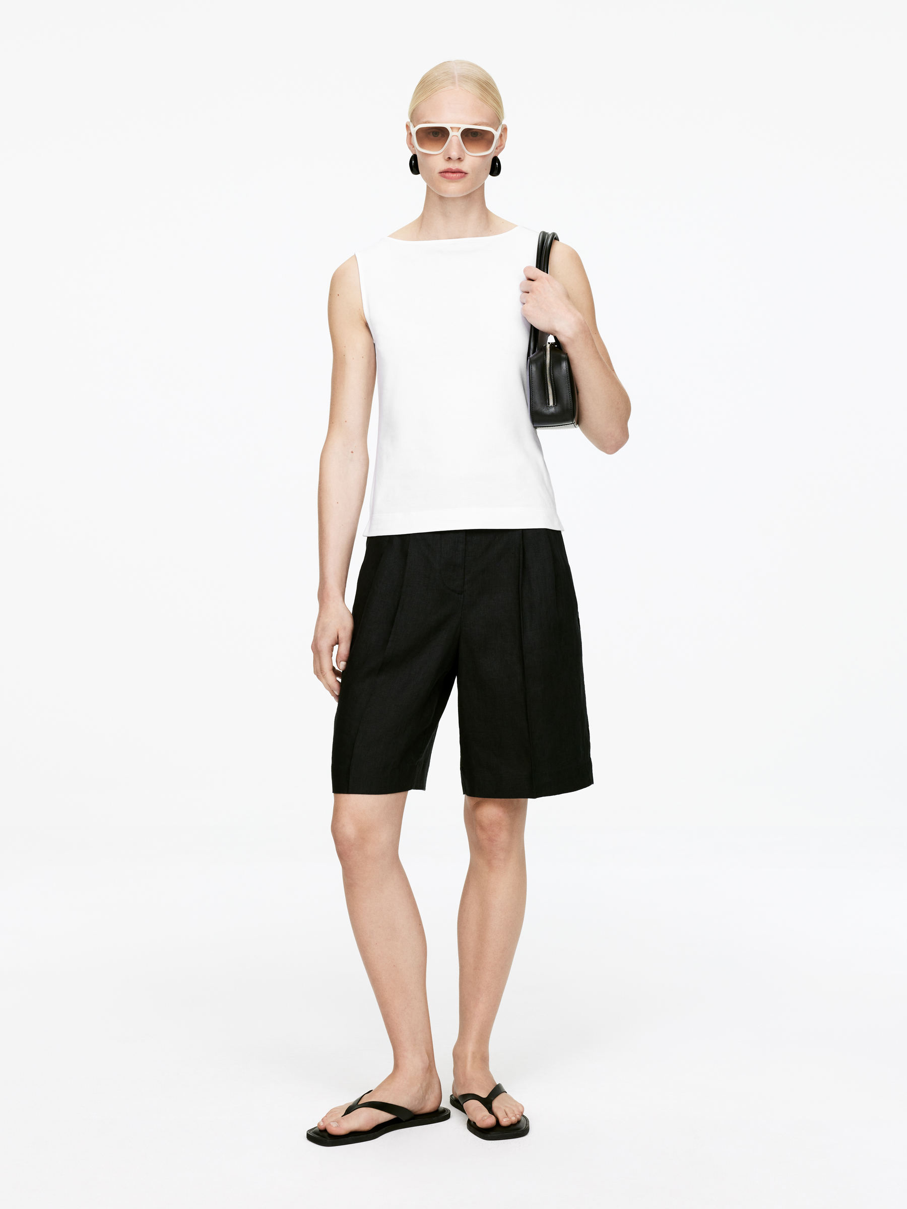 Leather Thong Sandals - Black - Women - StillMedia/Lookbook - 7