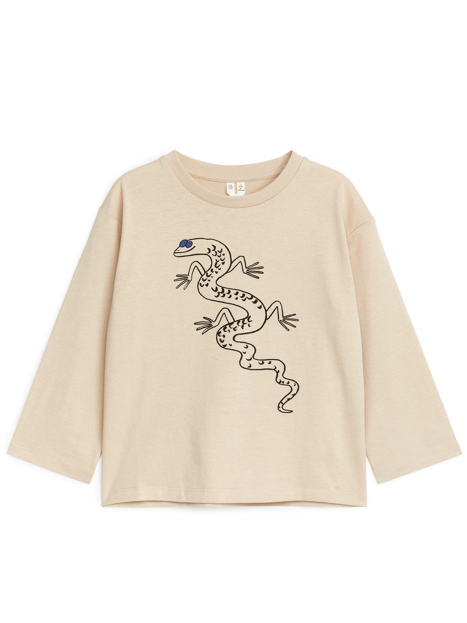 Long-Sleeve T-Shirt - Beige/Lizard - Loose fit - Children - StillMedia/DescriptiveStillLife - 2