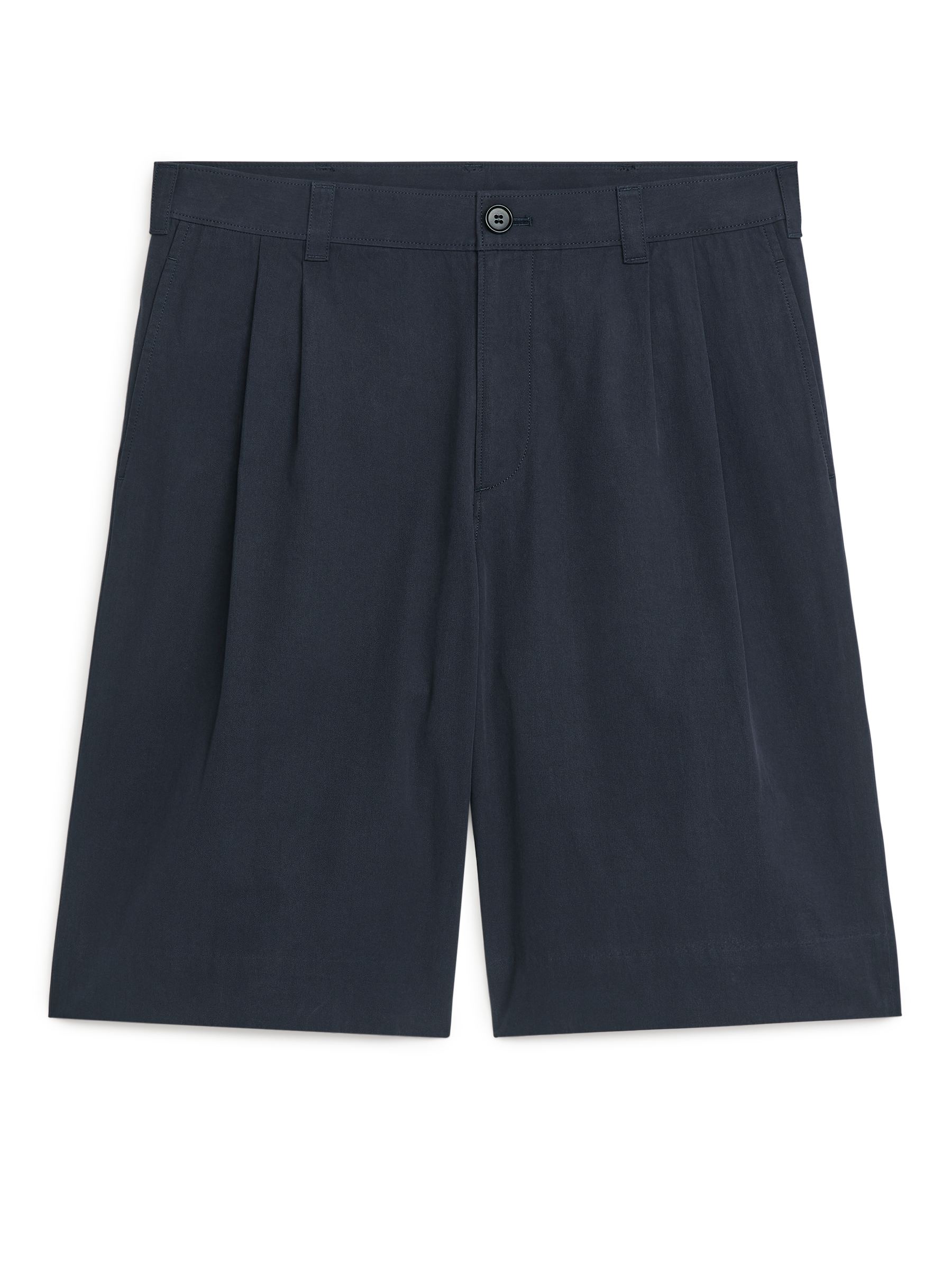 Pantalones cortos de algodón relaxed fit - Azul marino - Corte estándar - Men - StillMedia/DescriptiveStillLife - 2