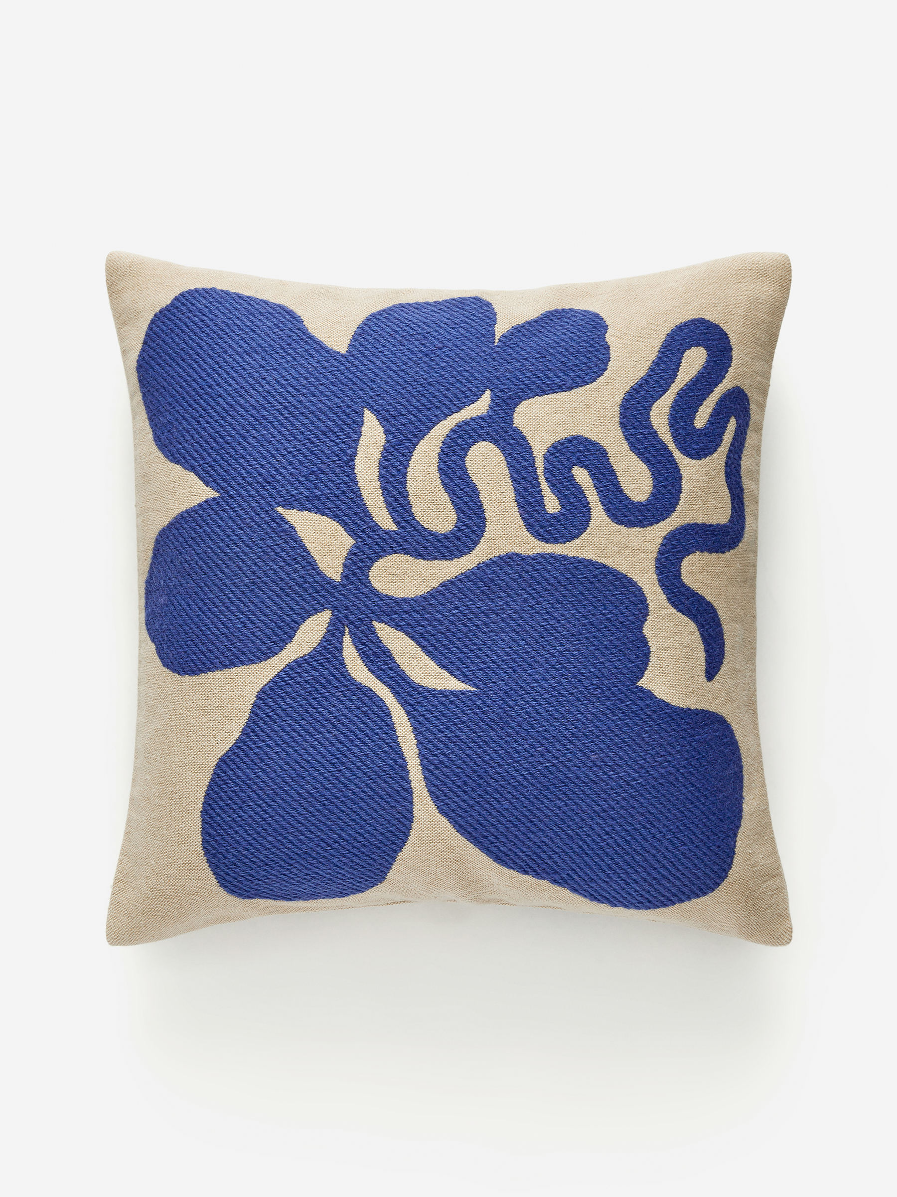 Cotton Wool Cushion Cover 50 x 50 cm - Blue/Beige - Homeware - StillMedia/DescriptiveStillLife - 3