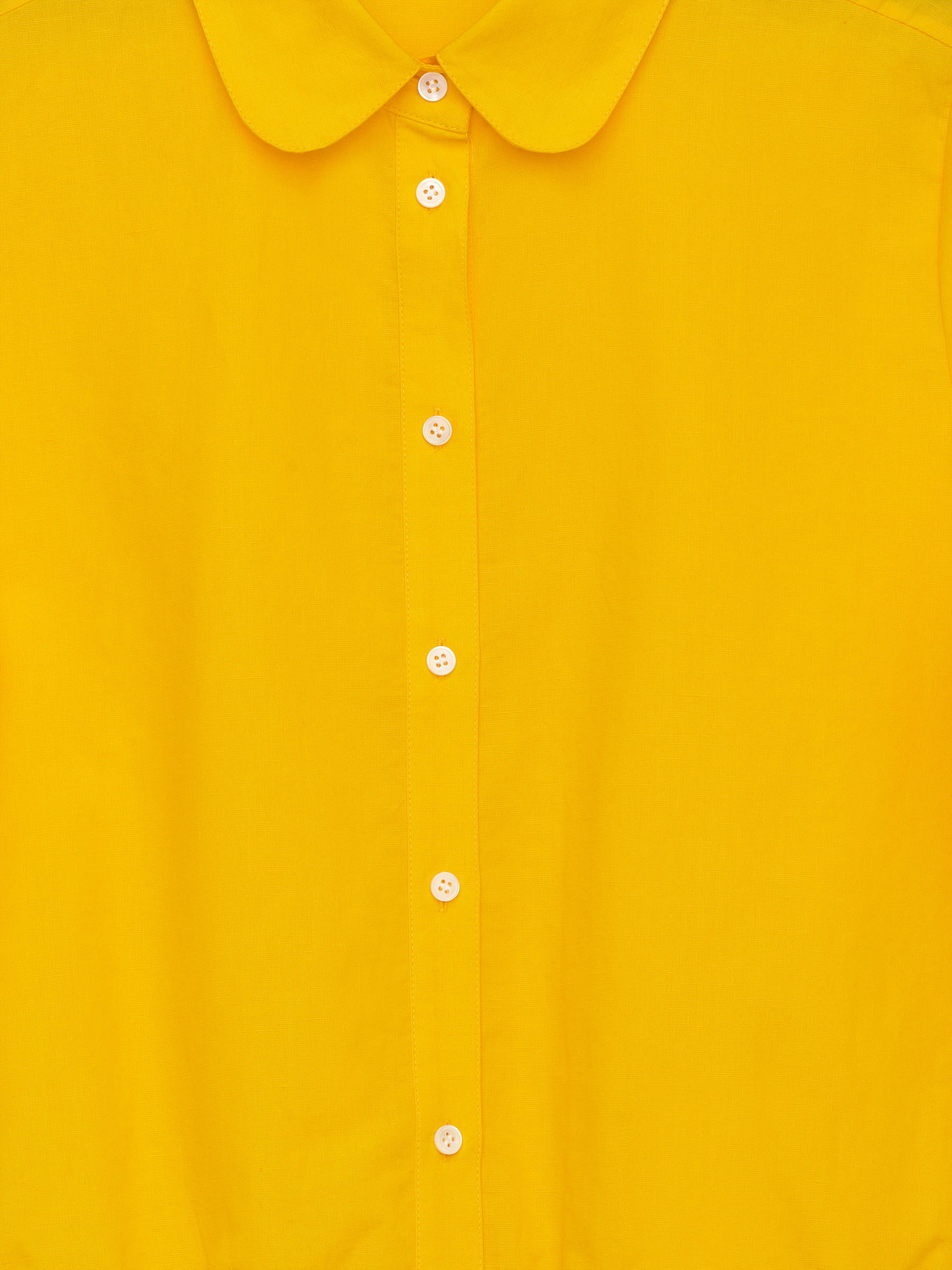 Blusa con cuello redondo - Amarillo - Corte estándar - Women - StillMedia/DescriptiveDetail - 1