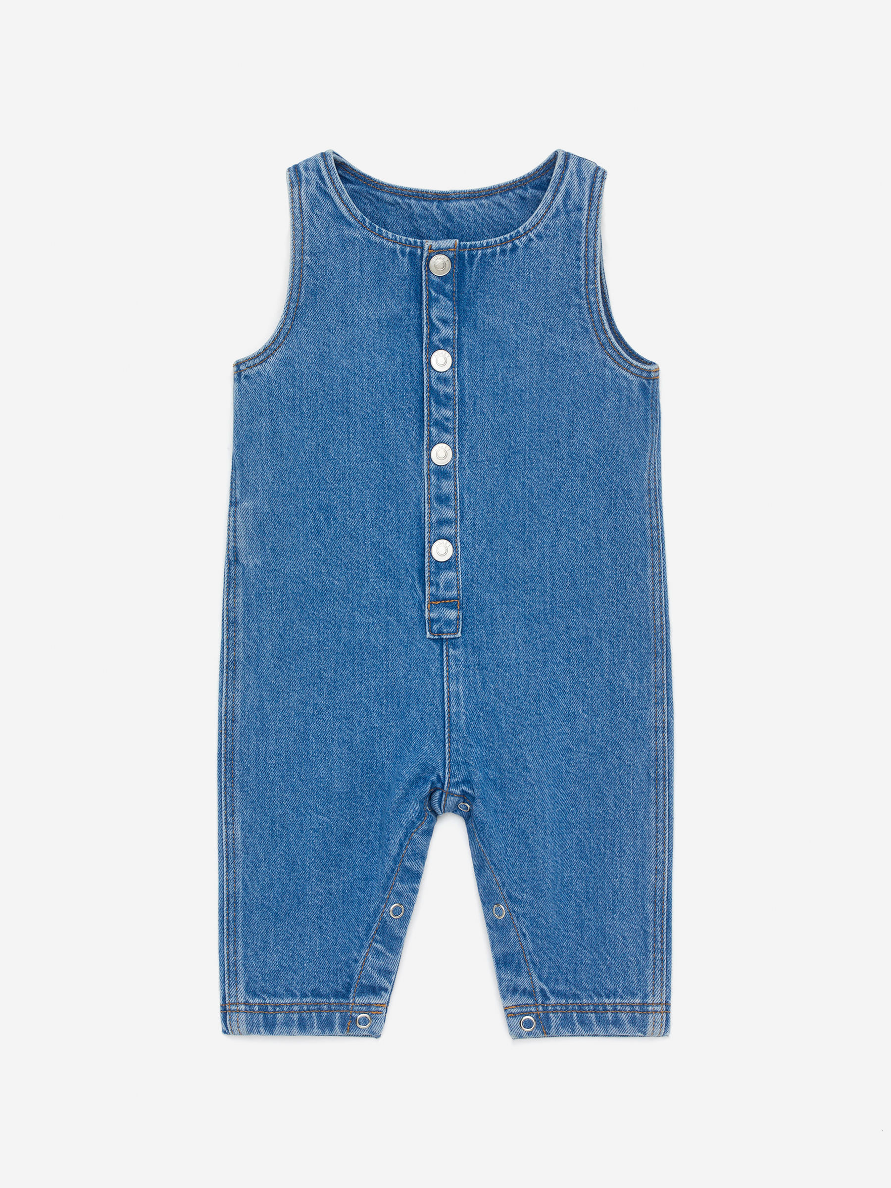 Denim Jumpsuit-#40427C-14742