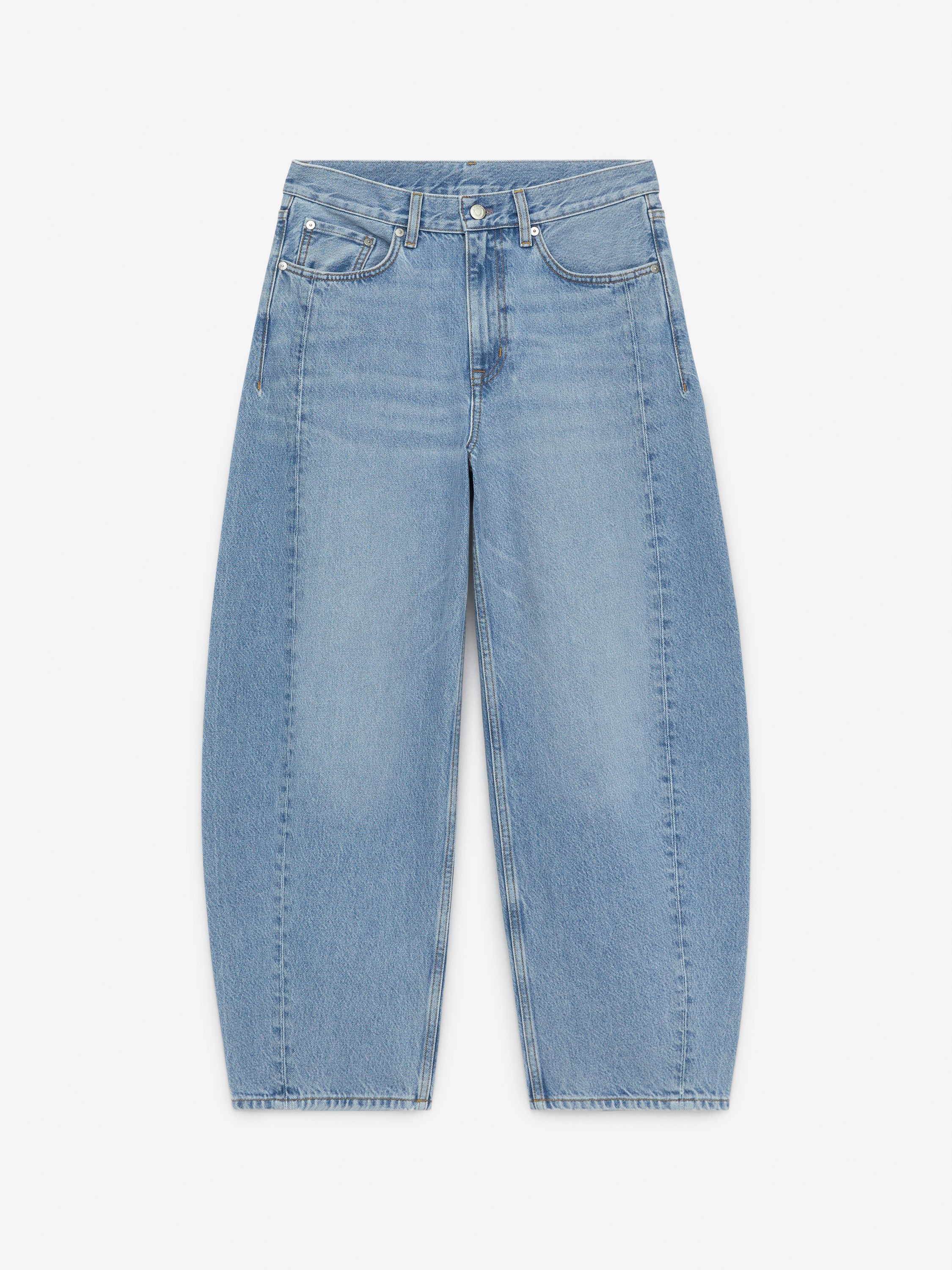 【HI FI FNK】Ark Washed Denim Armor Stacked Cargo Denim Special Wash LT Grey AJ29SK1