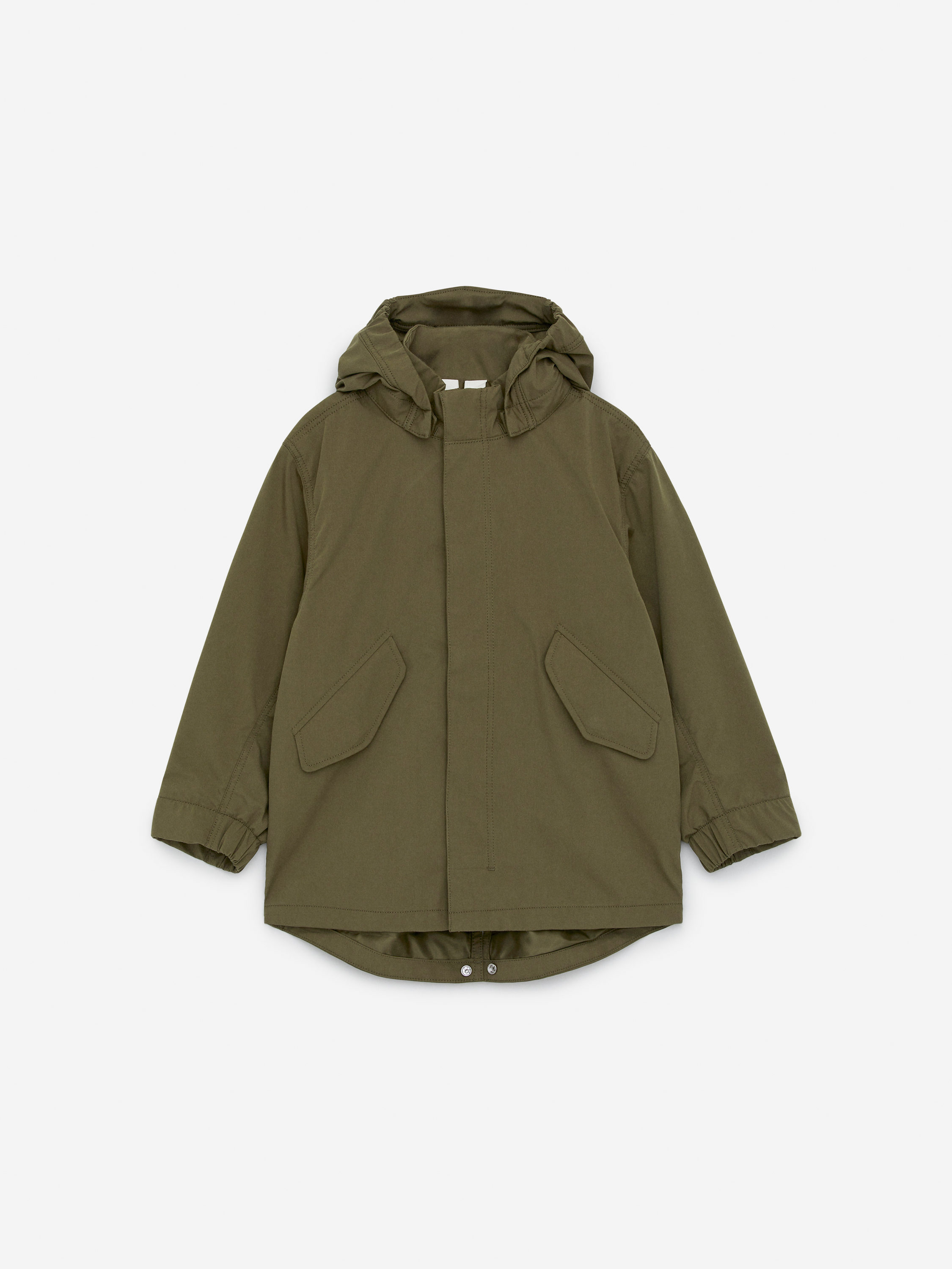 Veste Cat & Jack Fille Vert Kaki – Taille 10-12 Ans – Capuche Et Volants – Coton