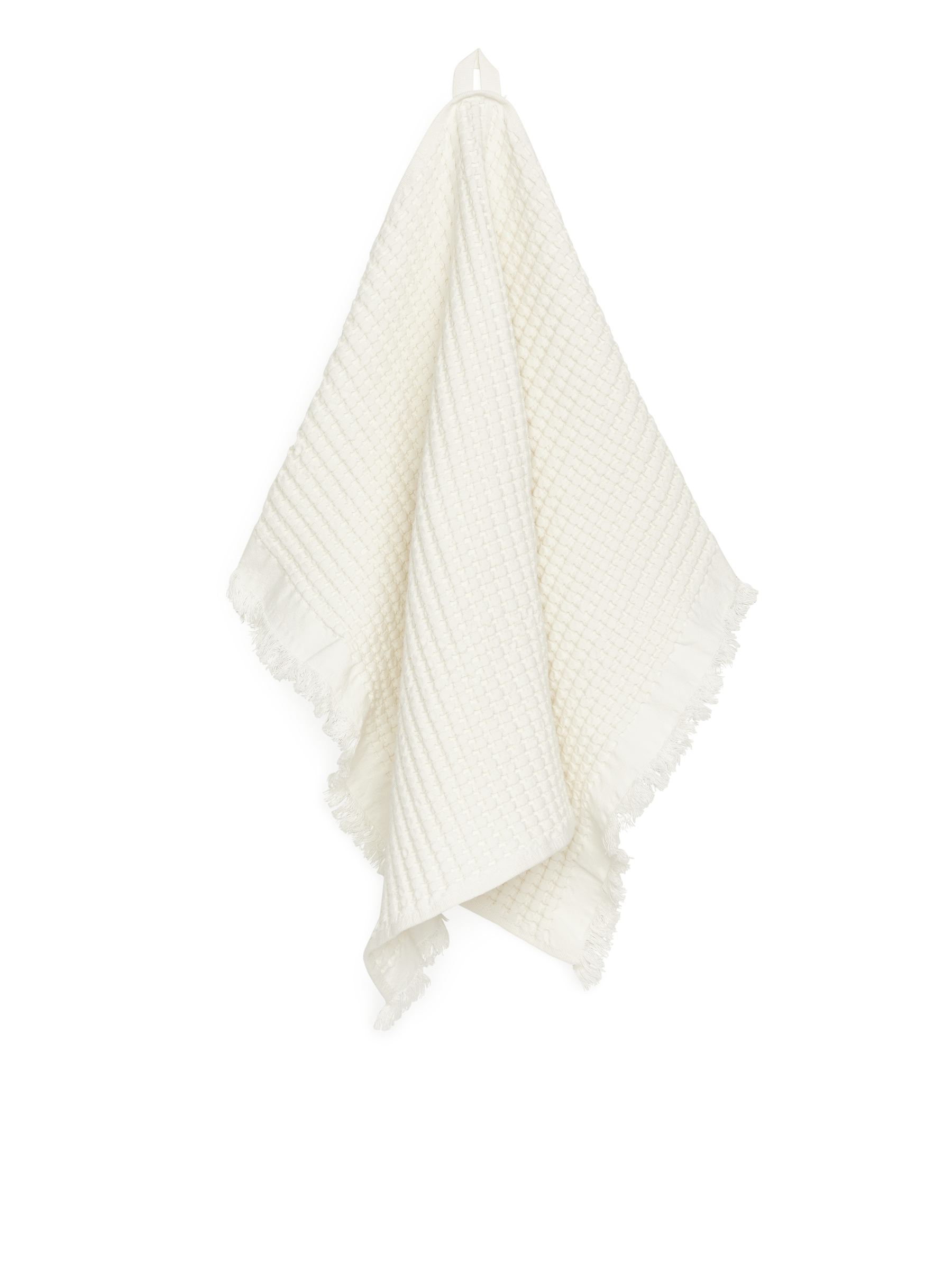 Toalla de punto gofrado con flecos 50 x 70 cm - Blanco - Homeware - StillMedia/DescriptiveStillLife - 3
