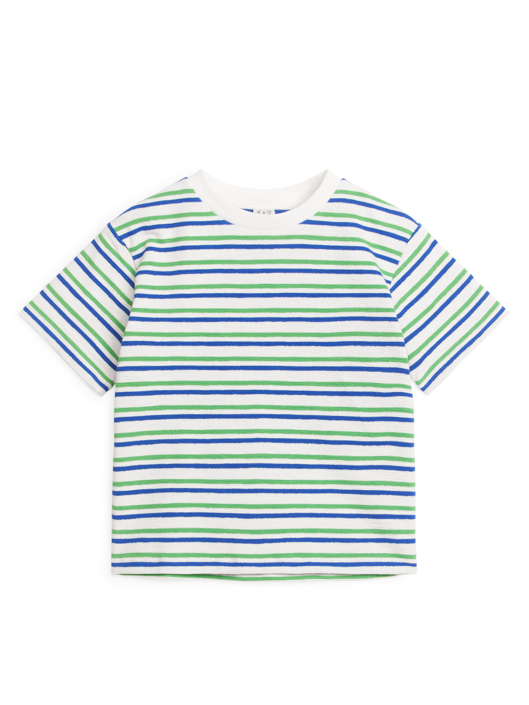 Strukturiertes T-Shirt - Weiß/Grün/Blau - Regular Fit - Kinder - StillMedia/DescriptiveStillLife - 2