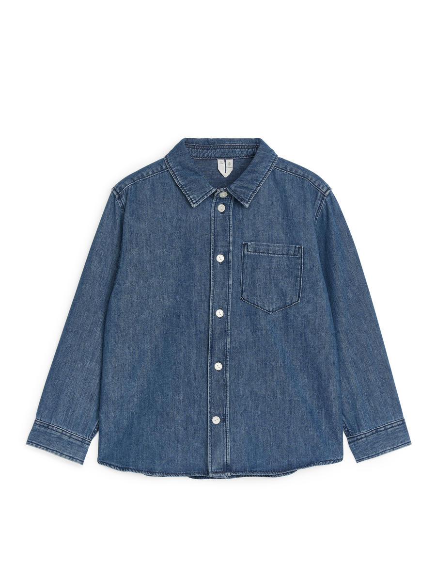 Denim Shirt-#FFFFFF-12194