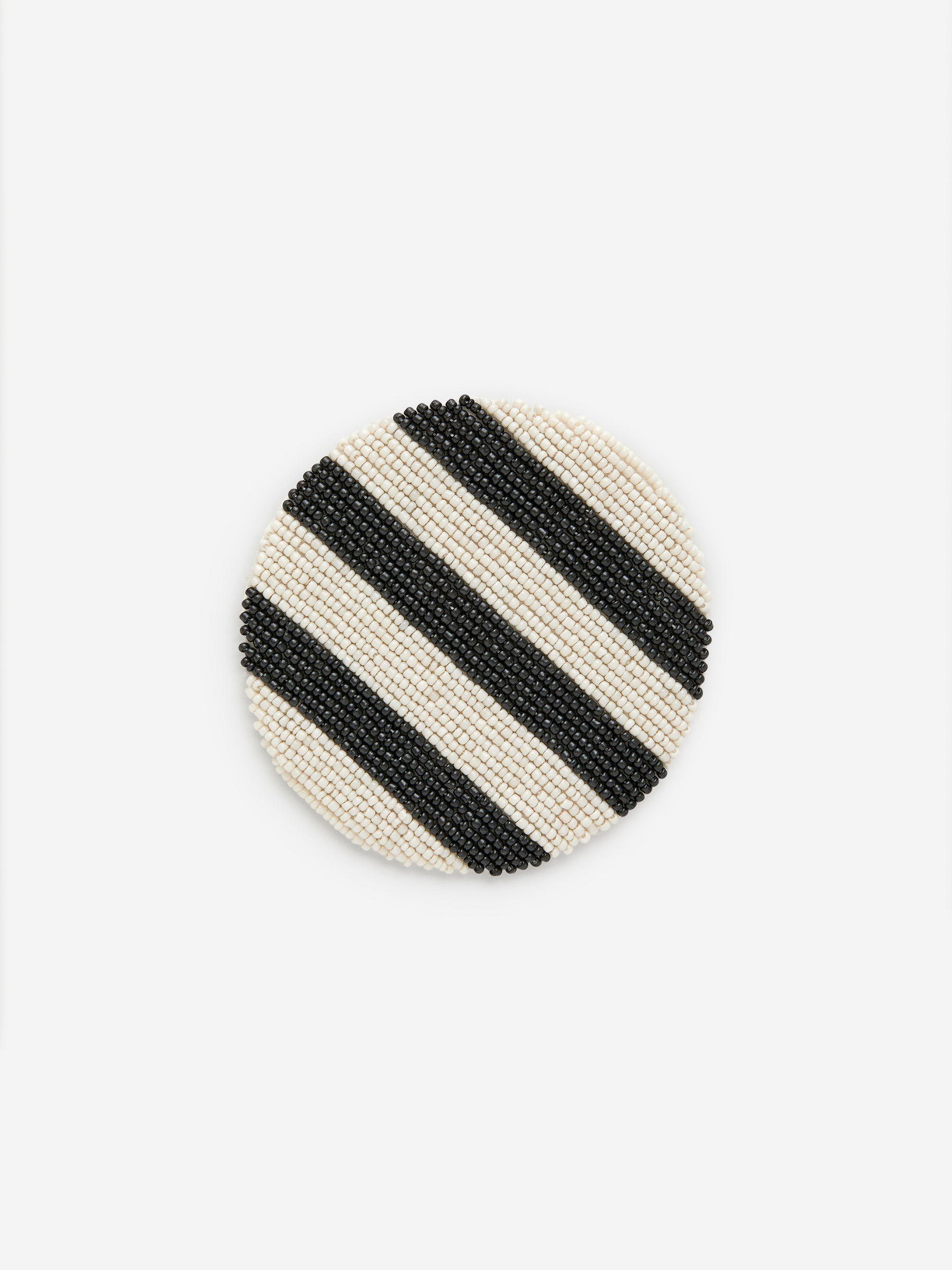 Glass Bead Coaster-#343738-15758