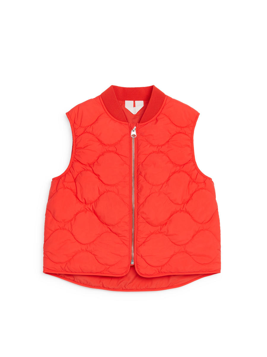 Quilted Vest-#BD433F-12397