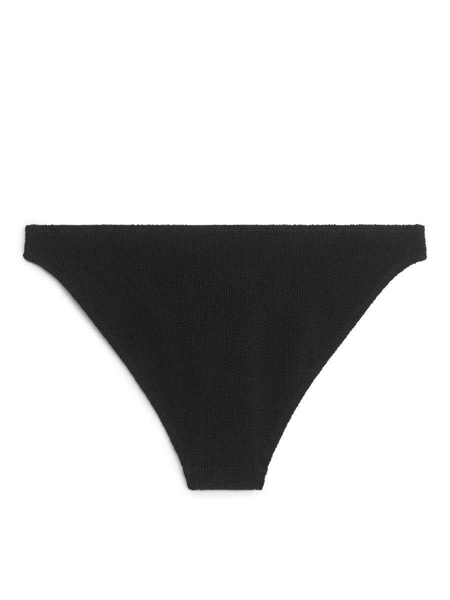 Low Waist Crinkle Bikini Bottom-#272628-4290