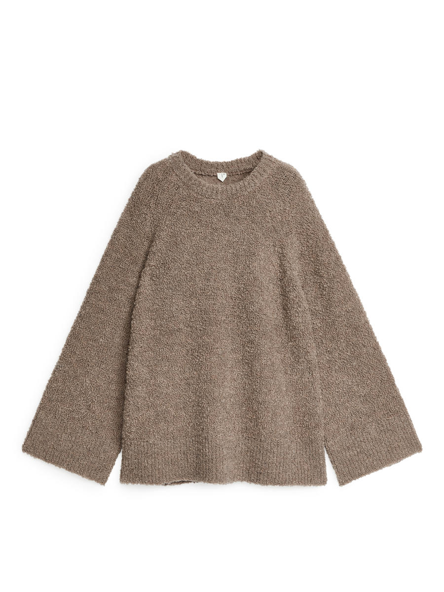 Bouclé Jumper-#B8A89F-12173