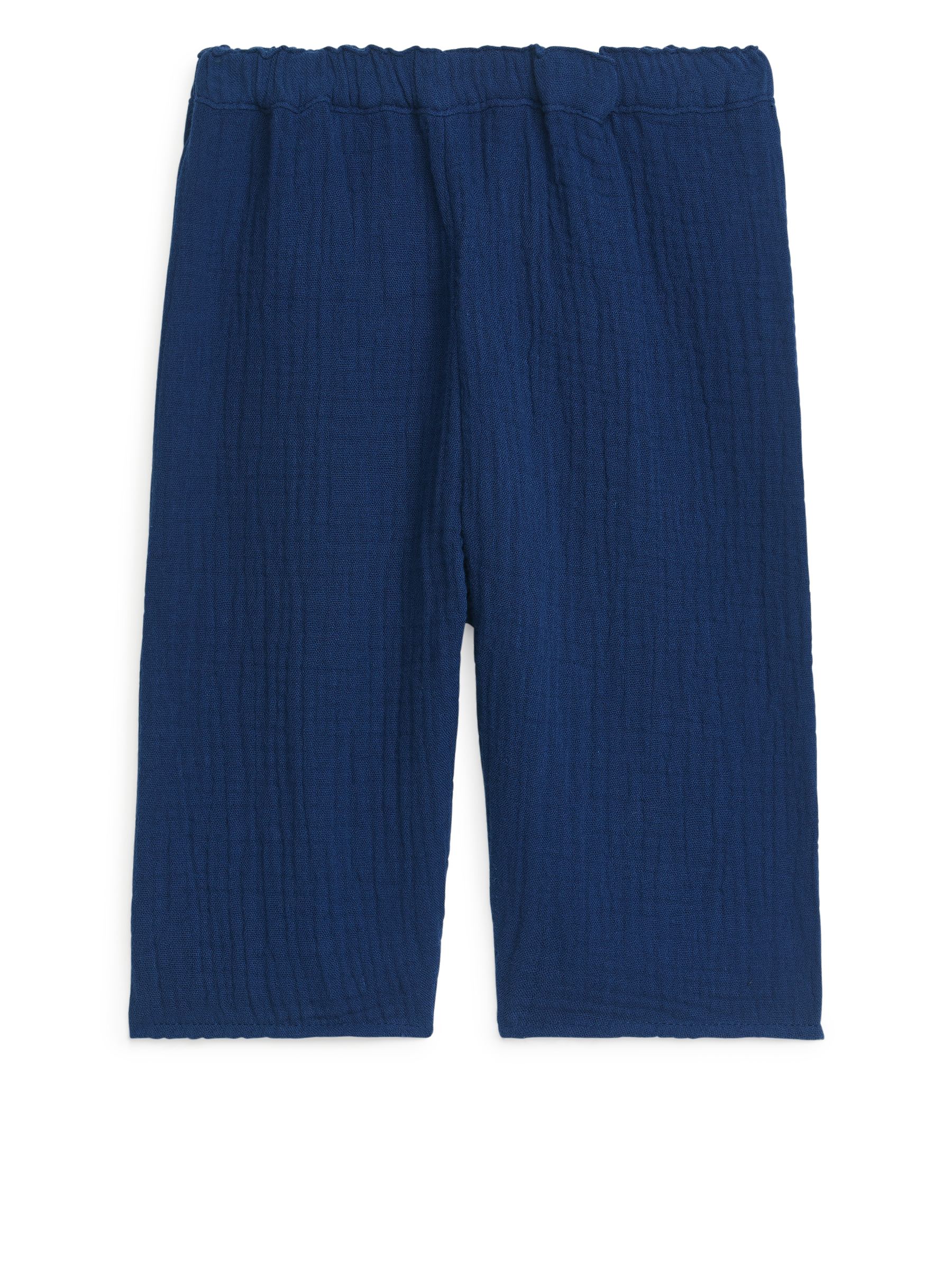 Cotton Muslin Trousers-#333859-4905